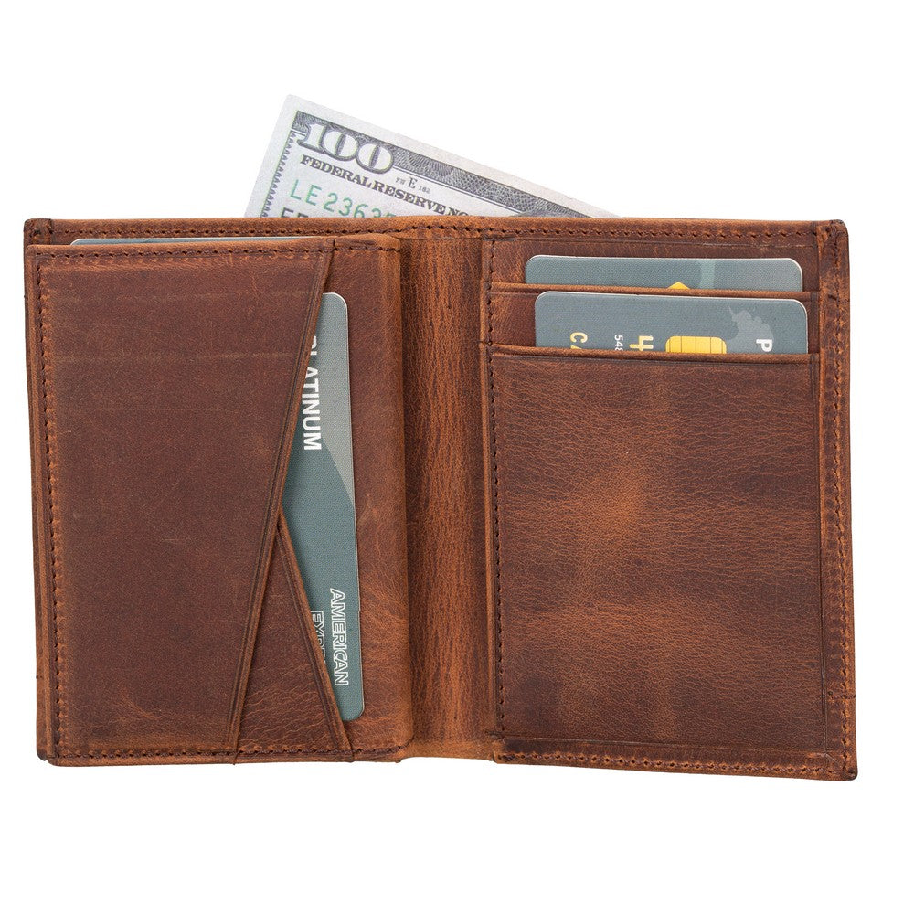 Airmakani Leather Card Holder With Airtag Slot