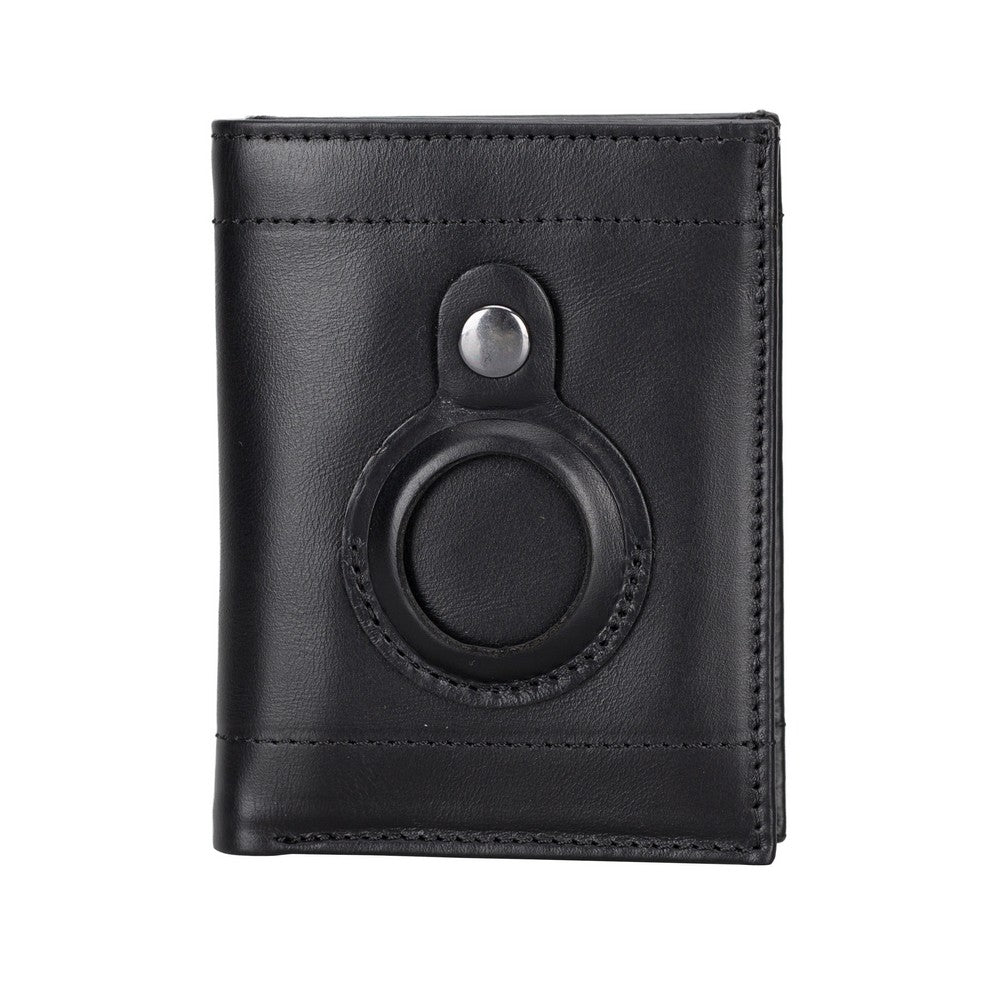 Airmakani Leather Card Holder With Airtag Slot