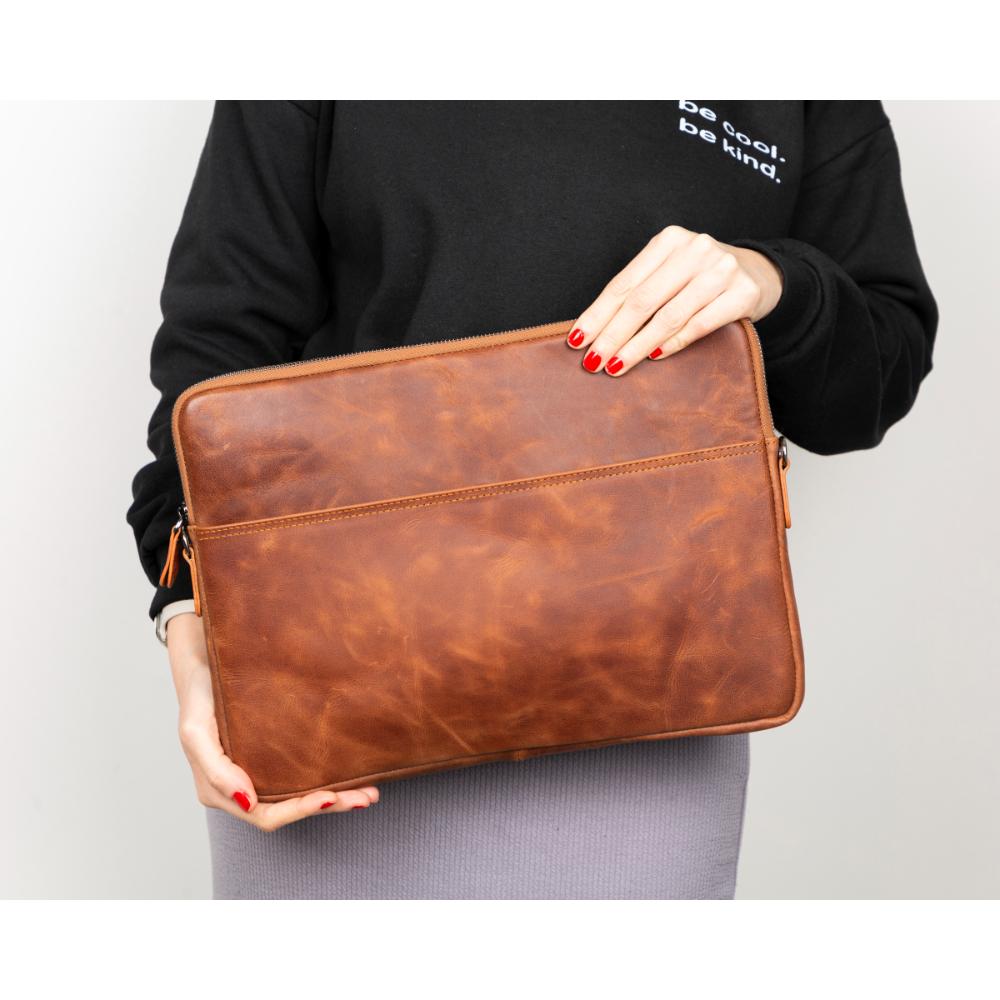 Leeds Leather Laptop Macbook Tablet Sleeve Case