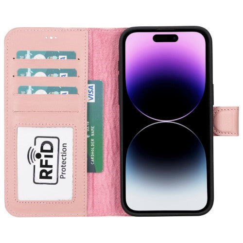 Leather iPhone 16 Pro Max iPhone 16 Pro iPhone 16 Plus iPhone 16 Magnetic Detachable Wallet Phone Case