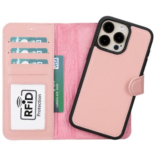 Leather iPhone 16 Pro Max iPhone 16 Pro iPhone 16 Plus iPhone 16 Magnetic Detachable Wallet Phone Case