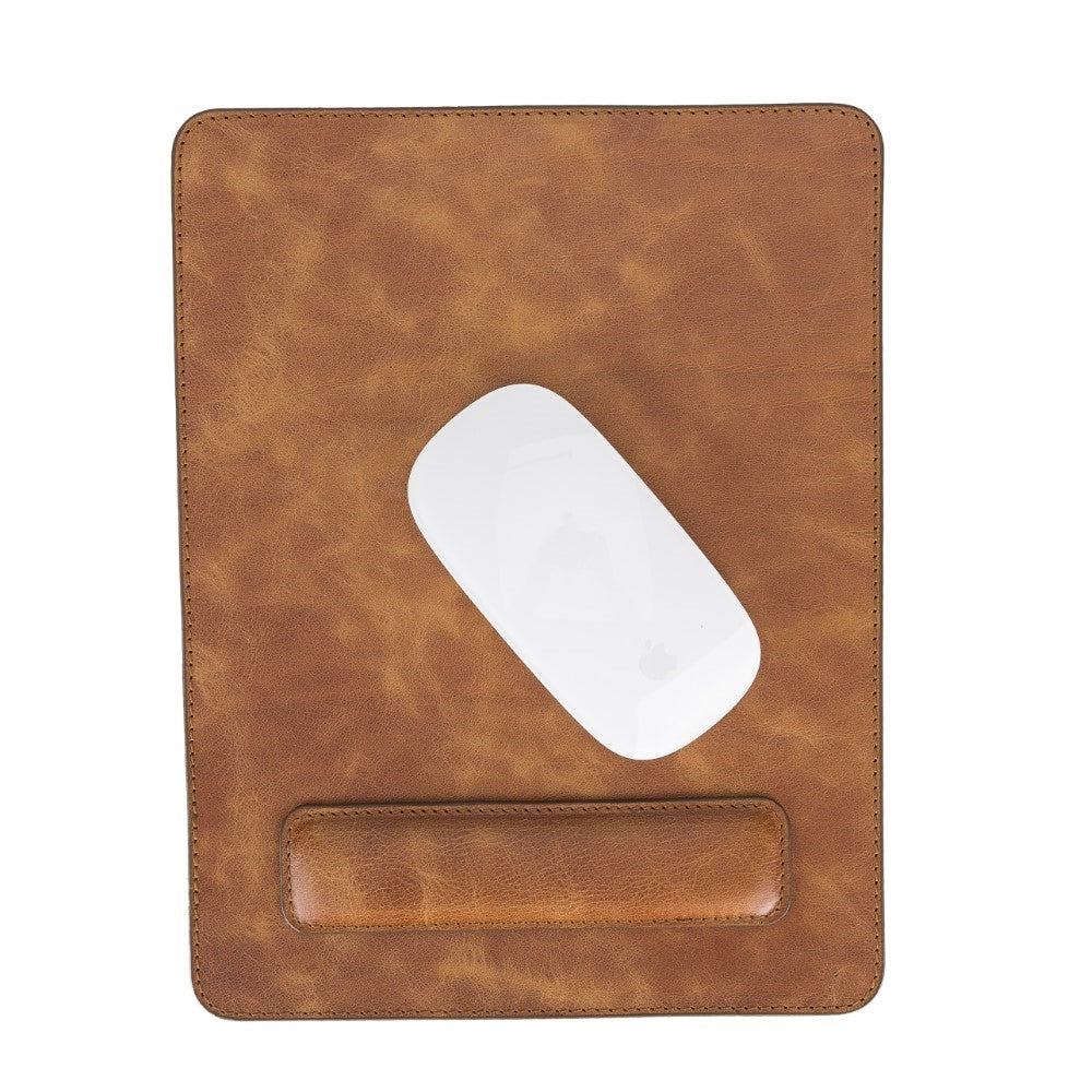 Personalized Leather Mouse Pad - Custom Desktop Mat