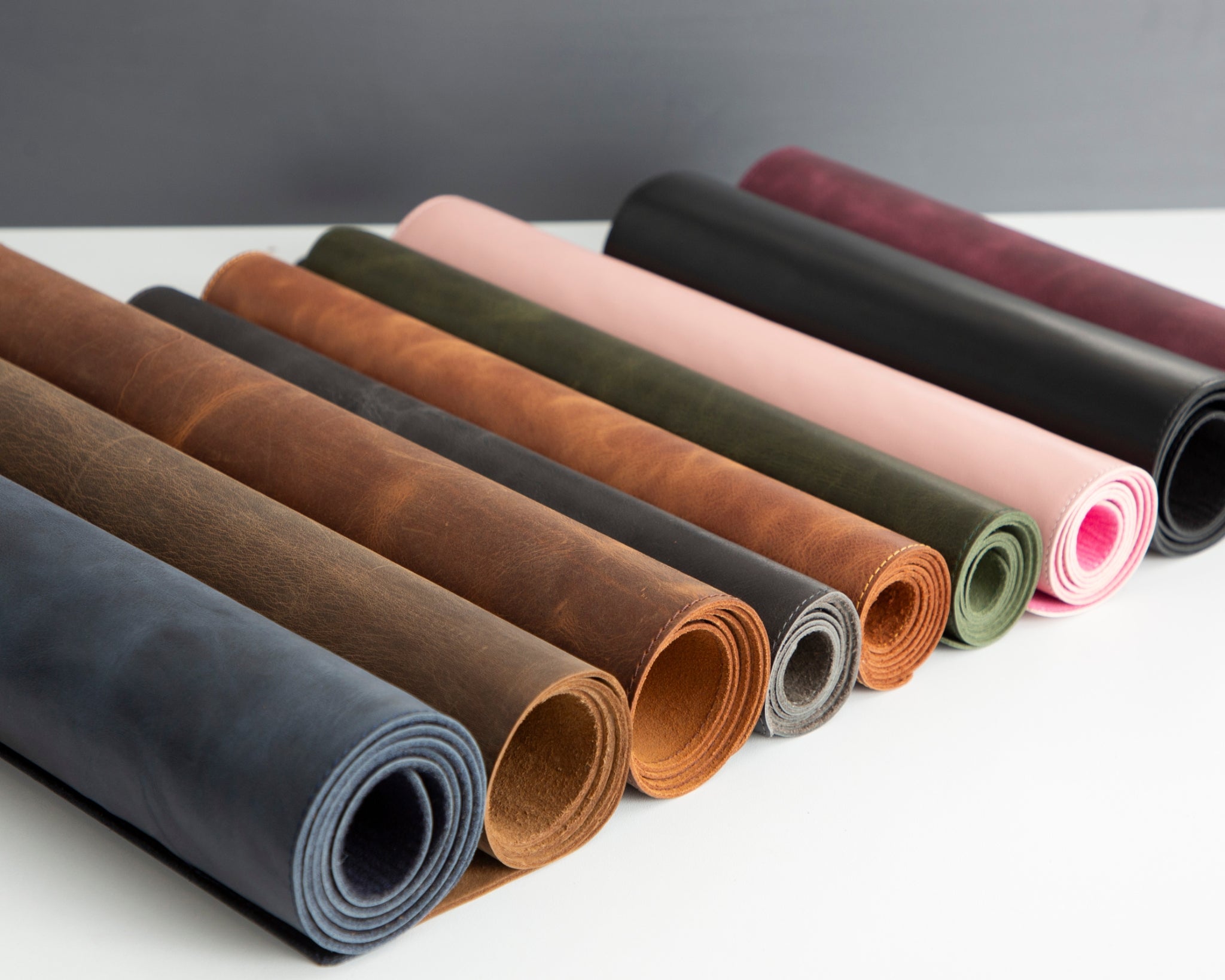 Custom Leather Deskmat, Desk Pad Desk Blotter, Writing Pad & Desk Organizer Set