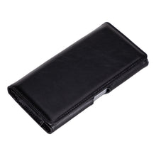 Black leather phone holster with magnetic belt clip