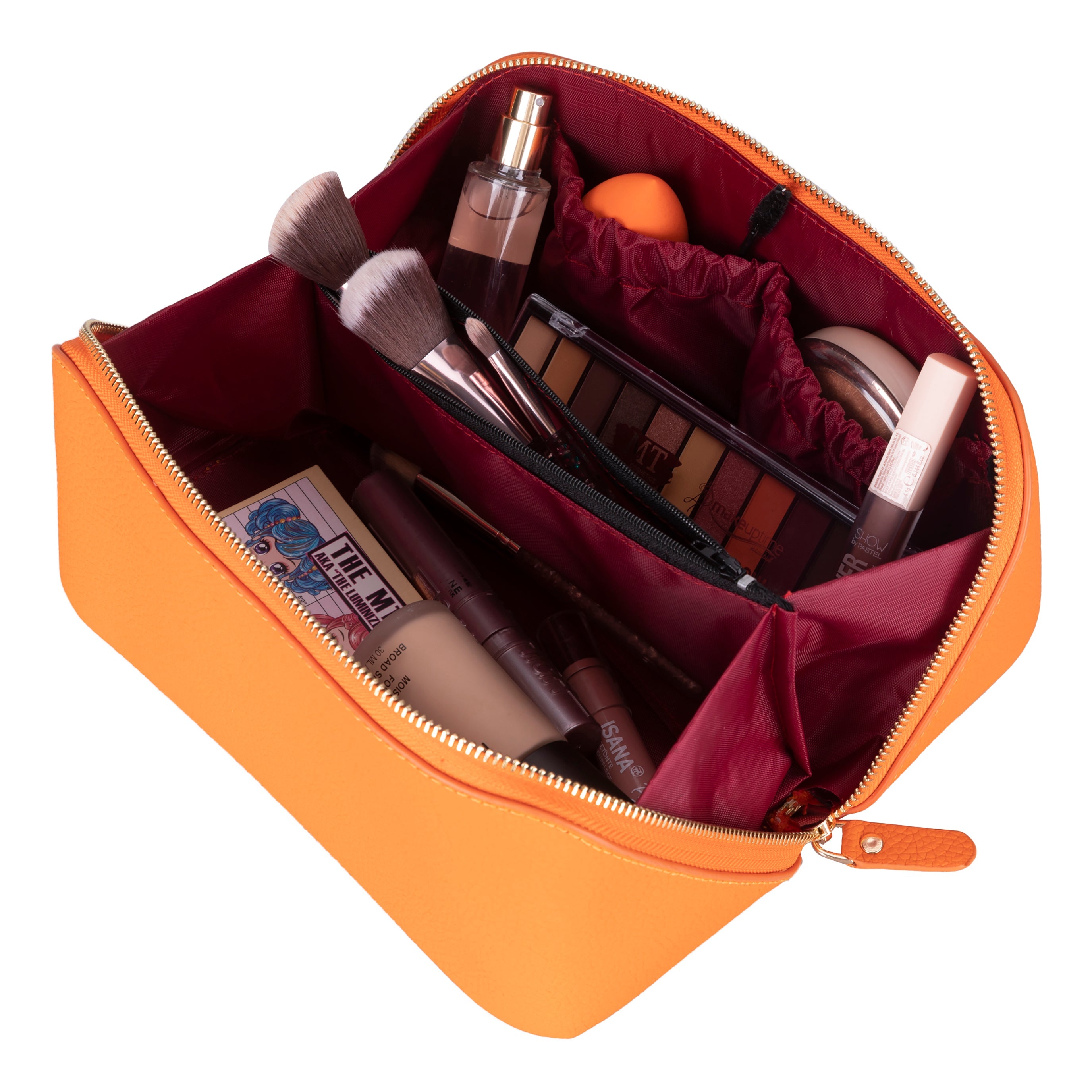 Ella Leather Make up Bag