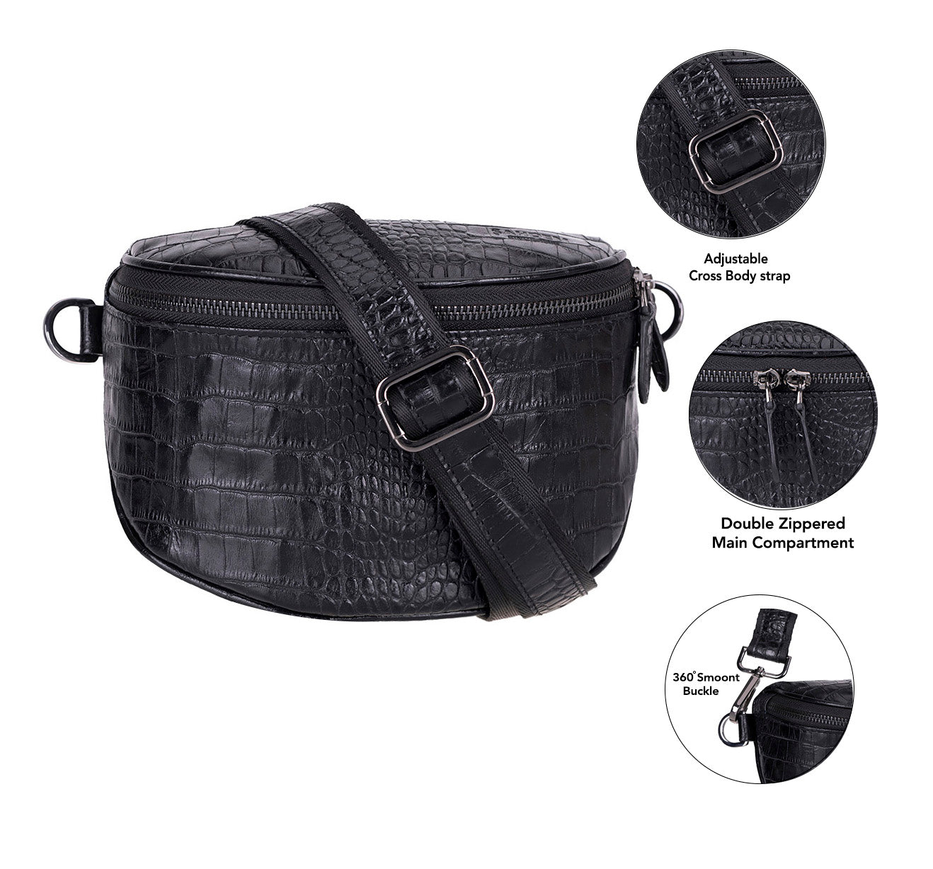 Aloravia Leather Crossbody Bag