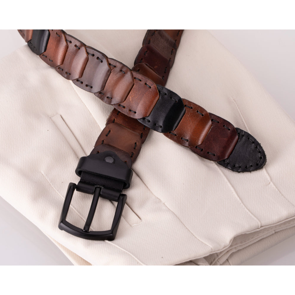 Vista Braided Leather Men's Belt