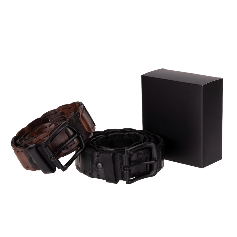 Vista Braided Leather Men's Belt