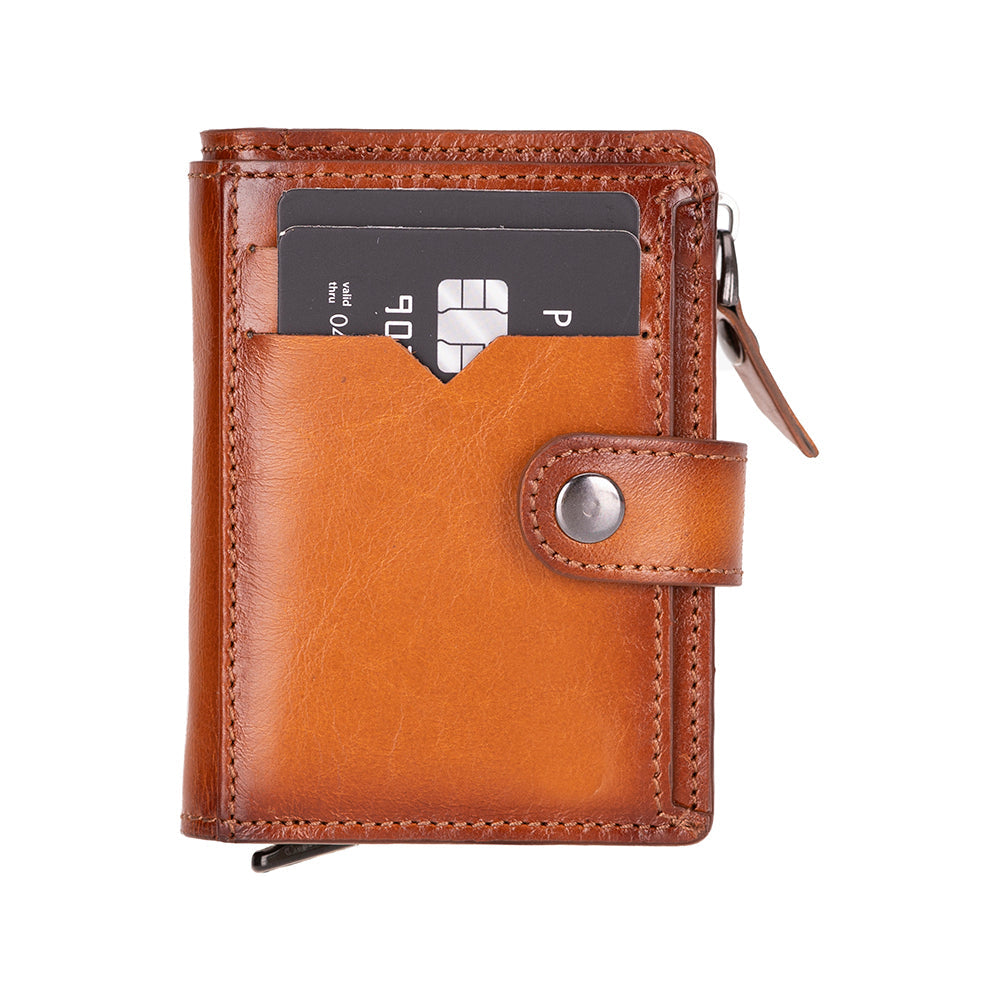 Rodos Pop-up Leather Card Holder Wallet