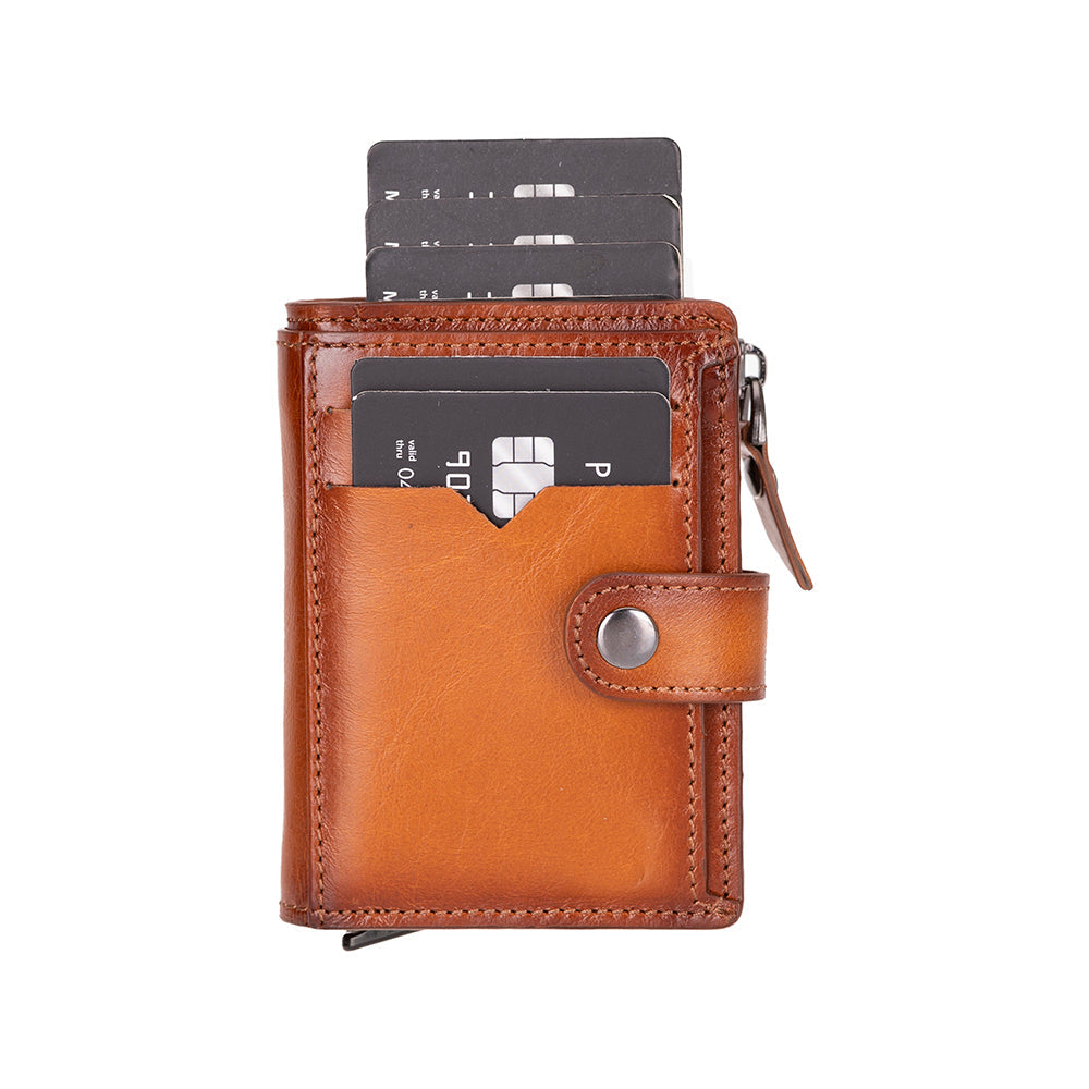 Rodos Pop-up Leather Card Holder Wallet