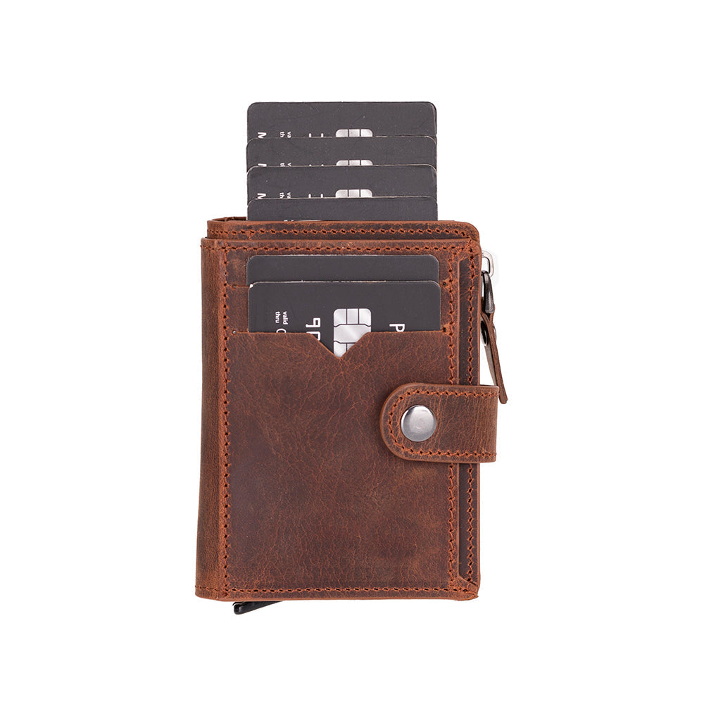 Rodos Pop-up Leather Card Holder Wallet