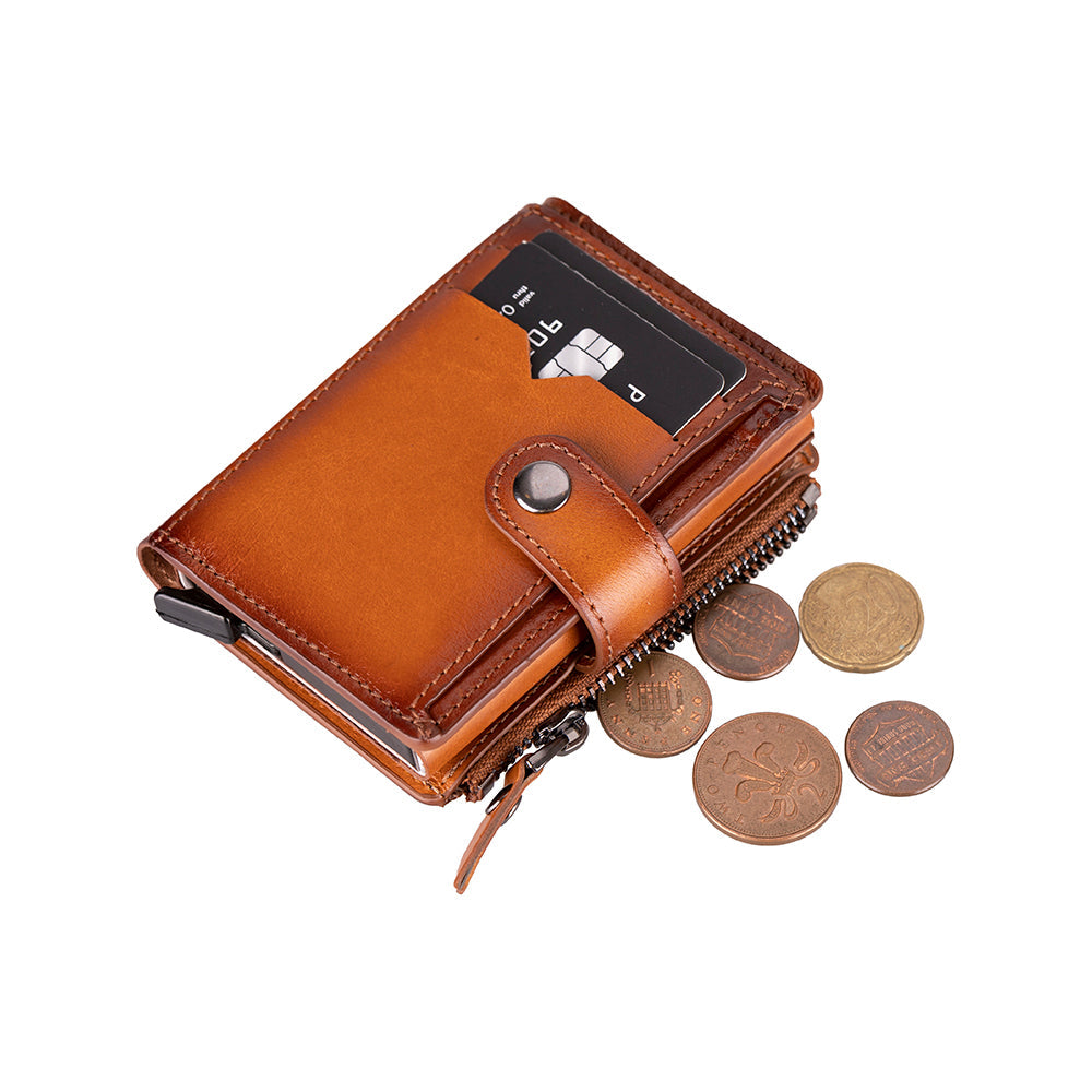 Rodos Pop-up Leather Card Holder Wallet