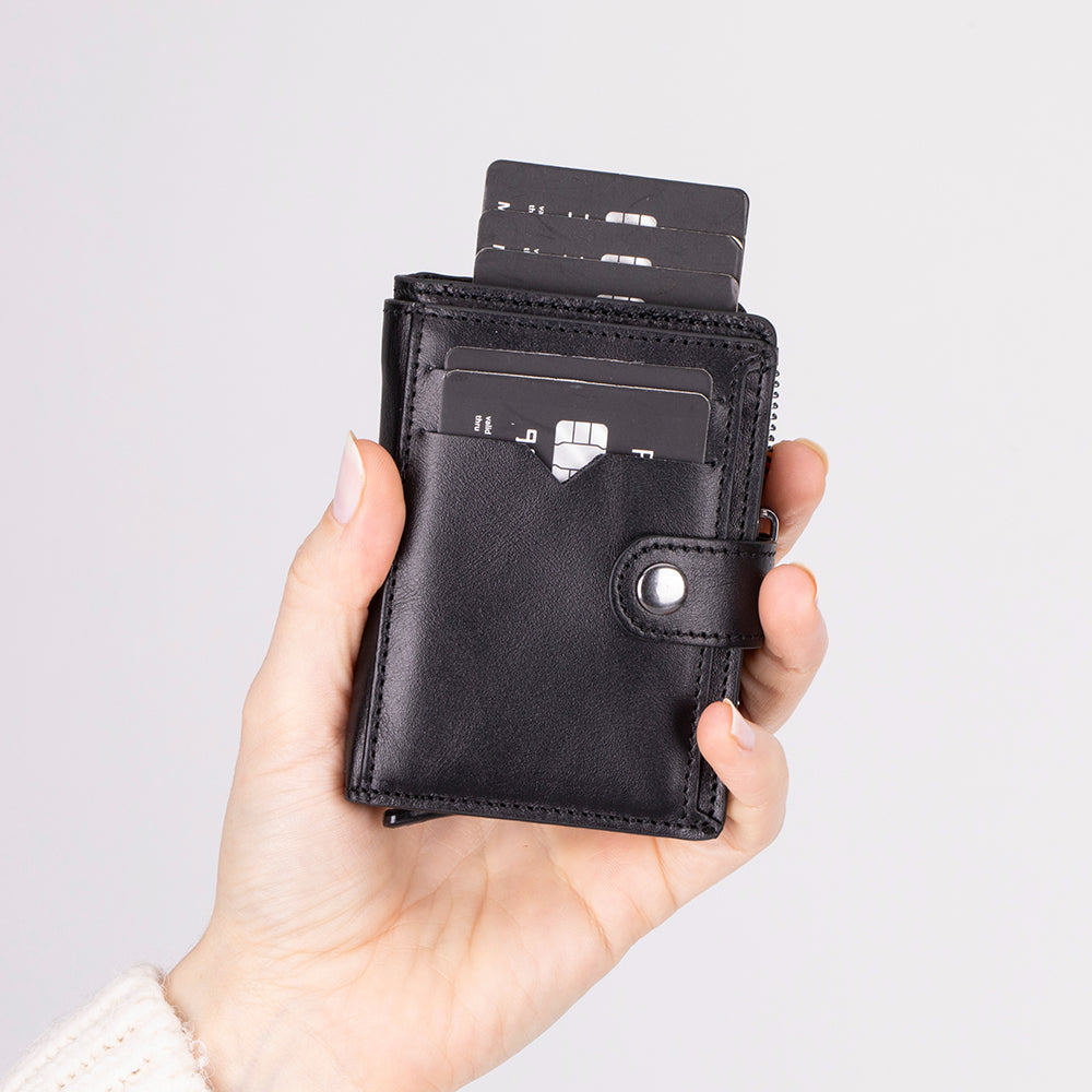 Rodos Pop-up Leather Card Holder Wallet