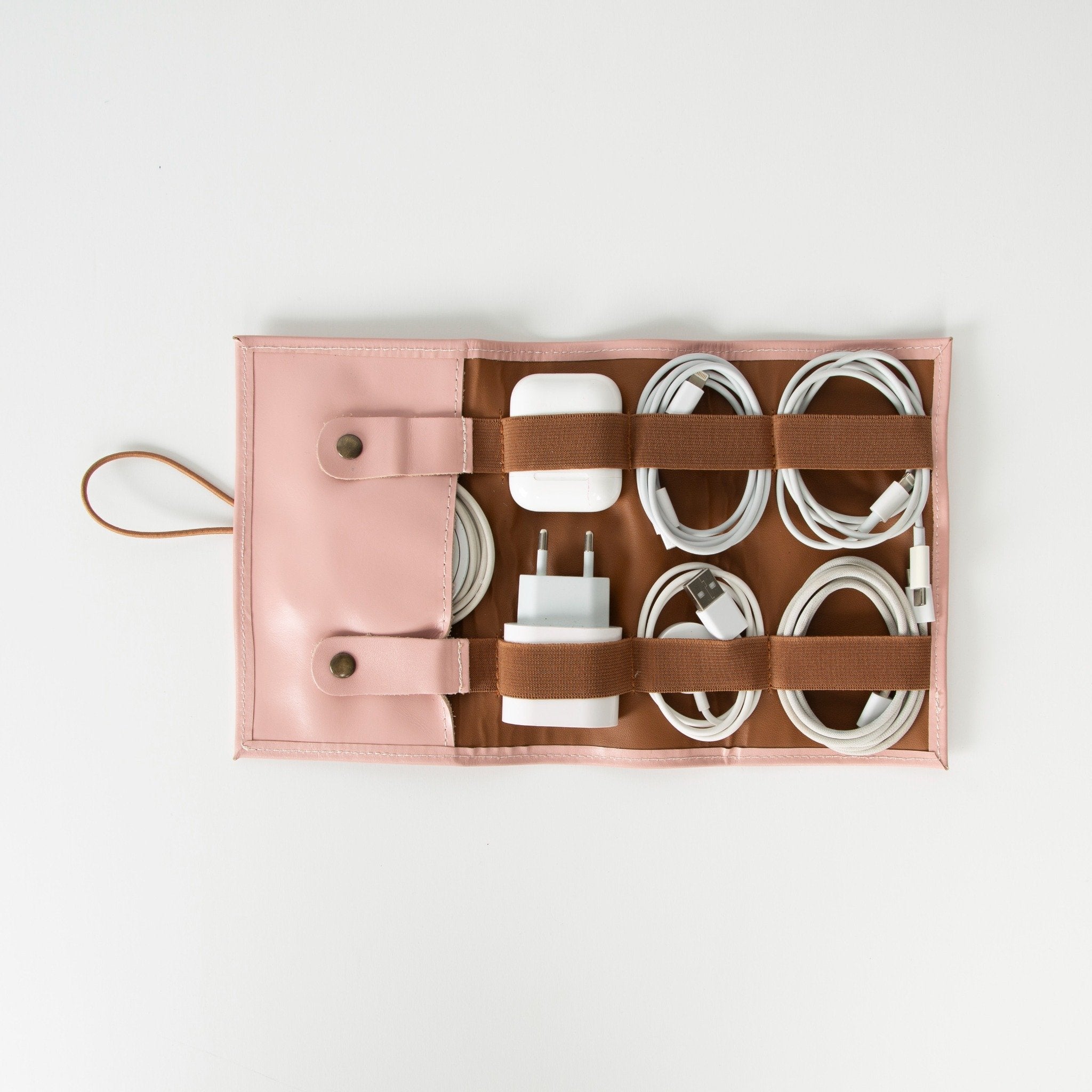 Genuine Leather Cable Organizer
