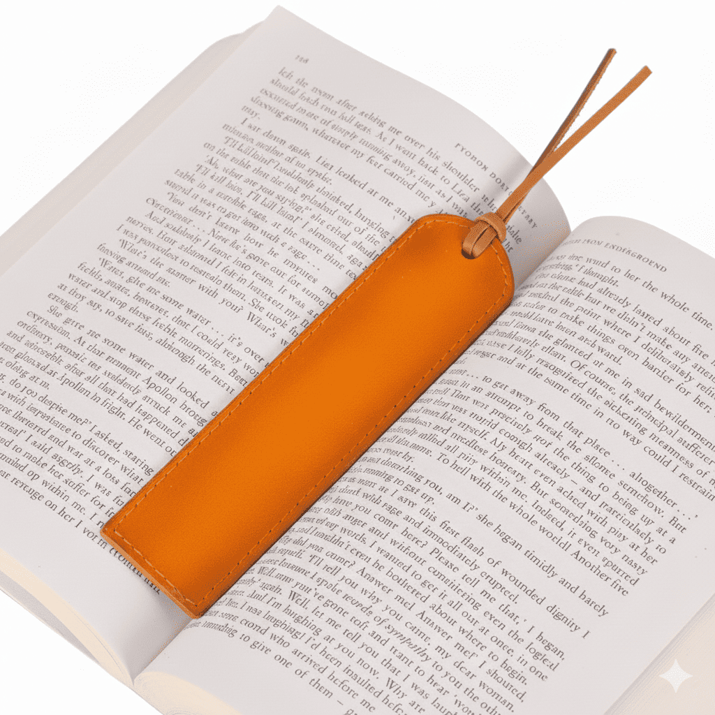 Markora Stitched Leather Bookmark