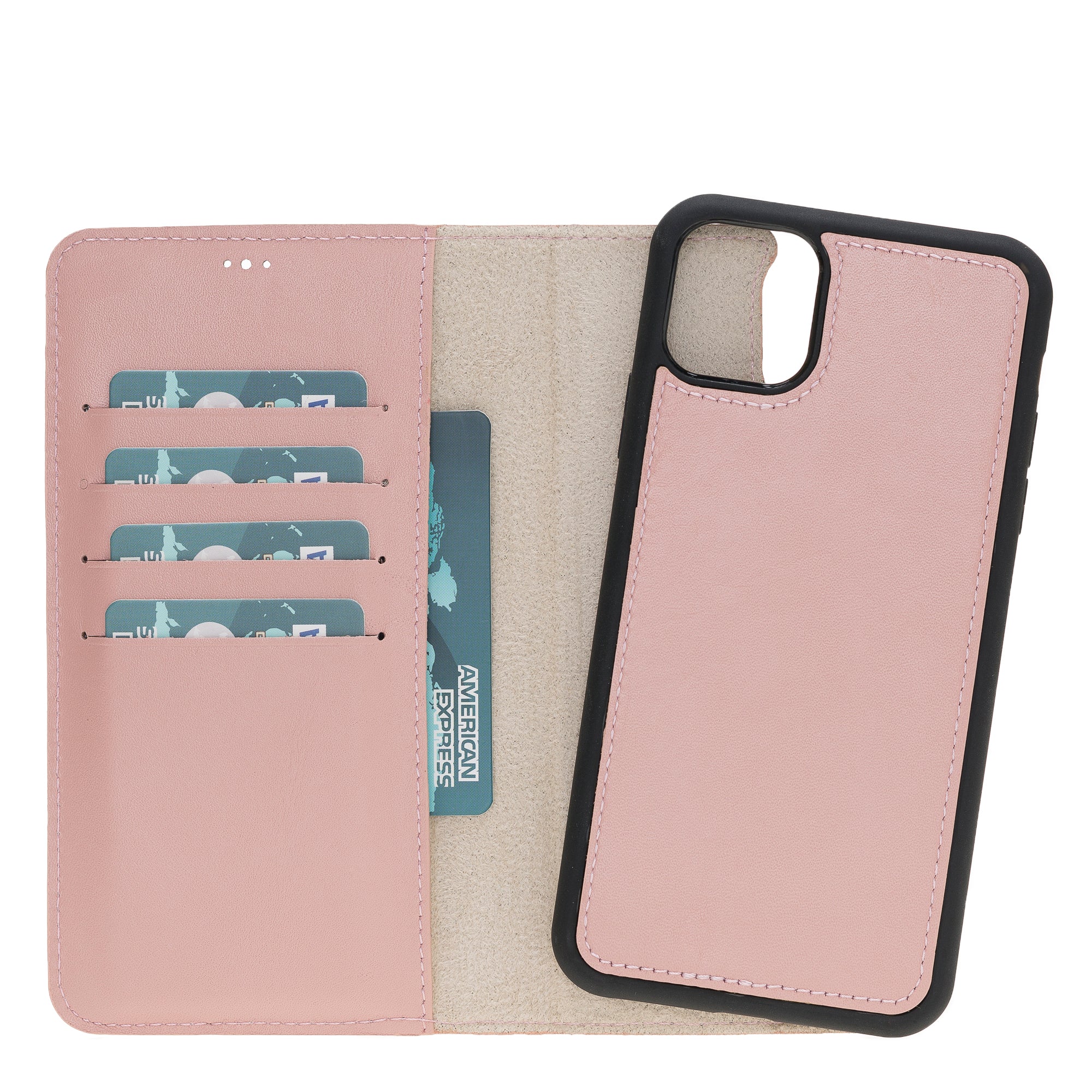 LupinnyLeather Leather Magnetic Detachable Wallet Case for iPhone 11 Pro Max 33