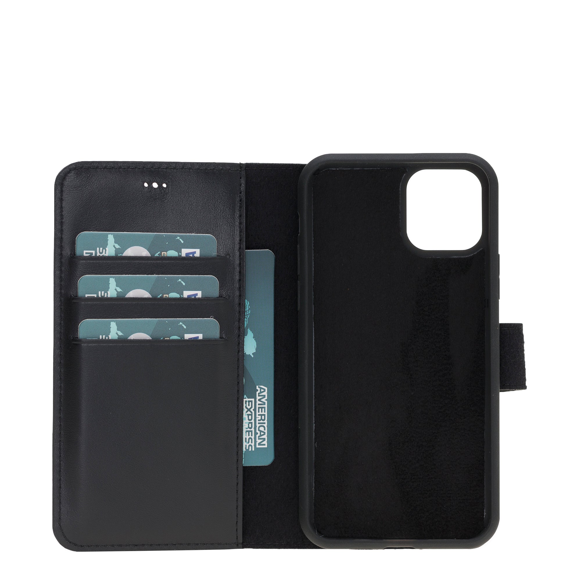 LupinnyLeather Magnetic Detachable Wallet Case for iPhone 11 Pro 34