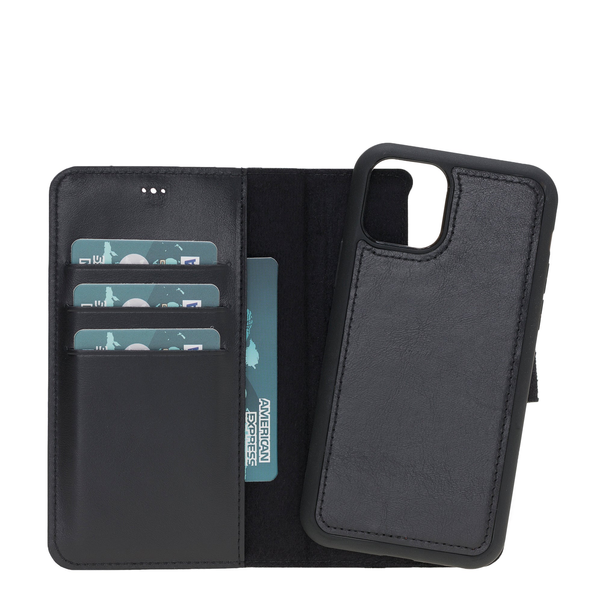 LupinnyLeather Magnetic Detachable Wallet Case for iPhone 11 Pro 33