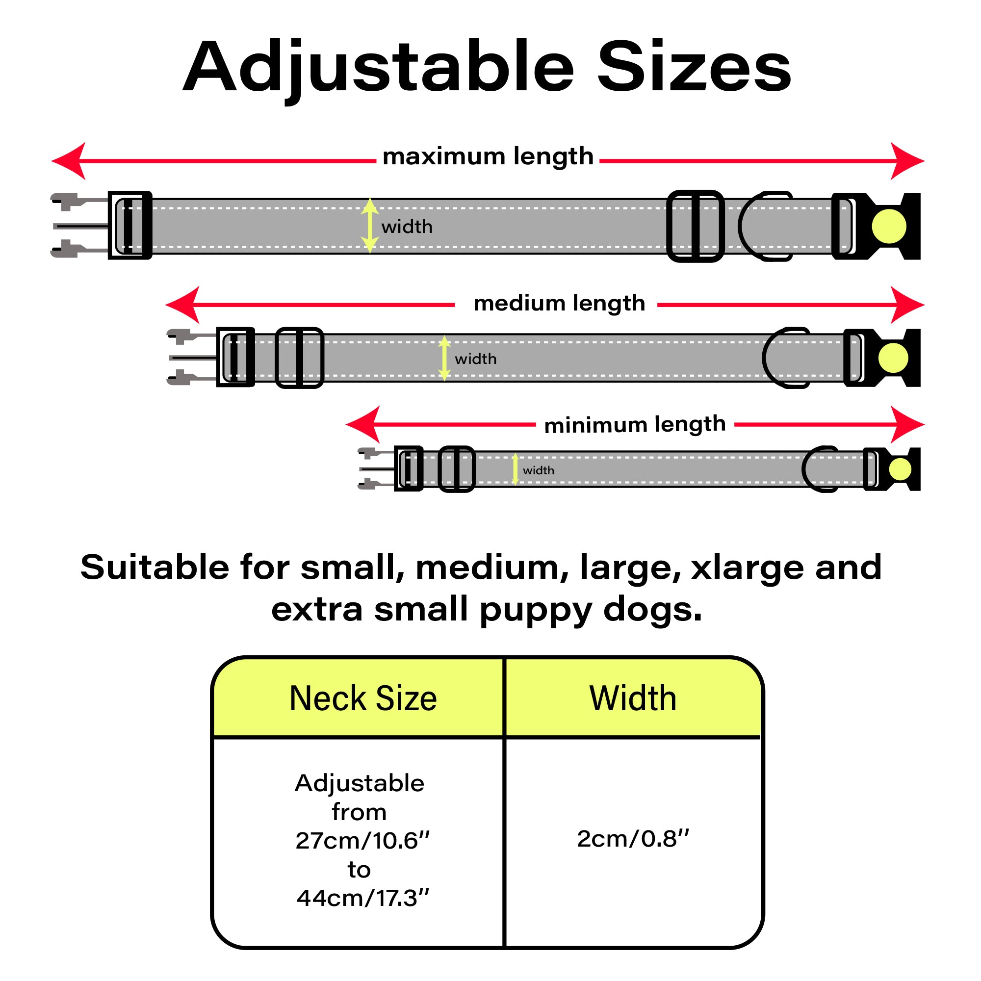 Fabric Patterned Adjustable Dog Collar