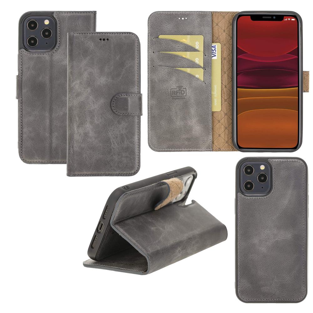 LupinnyLeather Magnetic Detachable Leather Wallet Case for iPhone 12 and iPhone 12 Pro (6.1") 44