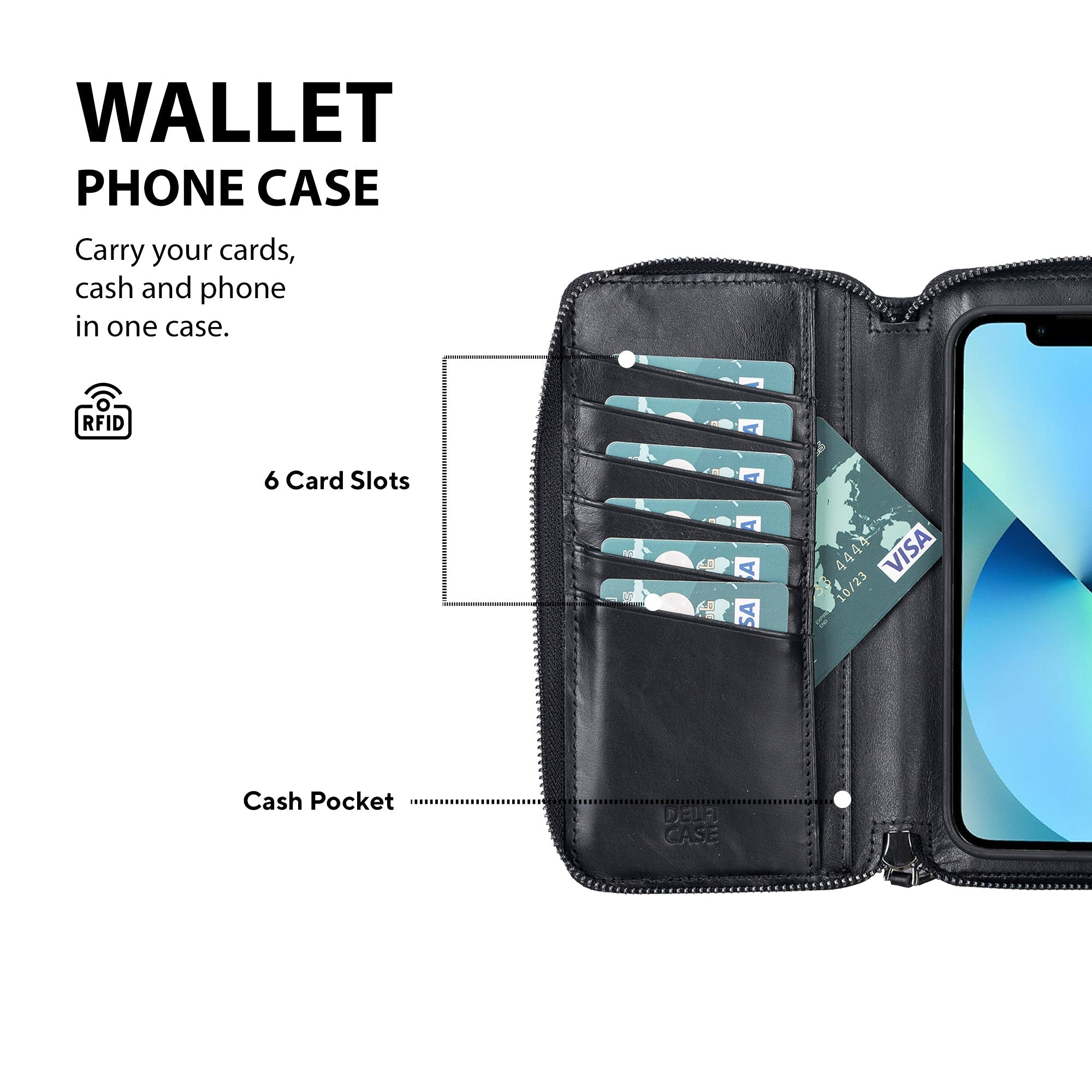 Leather Wallet Case for iPhone 13 Pro 7