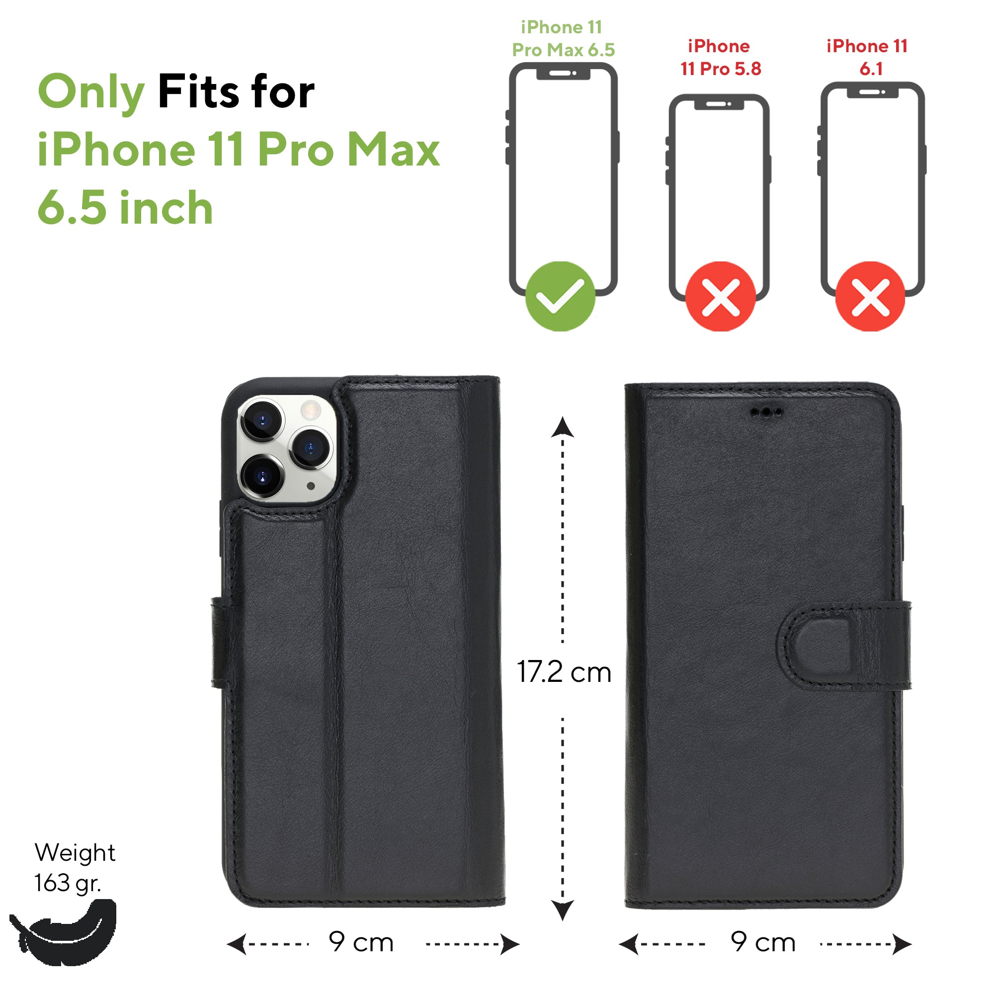 LupinnyLeather Leather Magnetic Detachable Wallet Case for iPhone 11 Pro Max 53