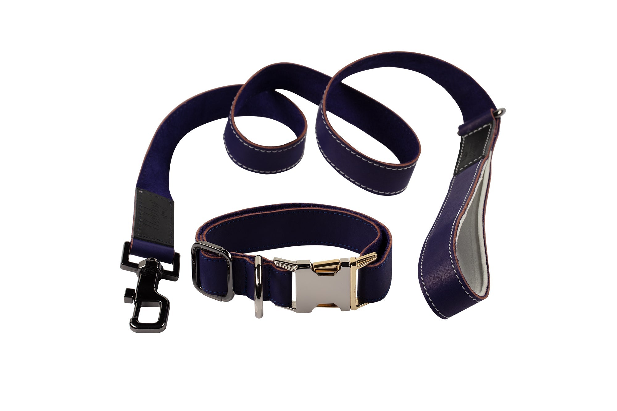 Genuine Leather Adjustable Strong Dog Collar