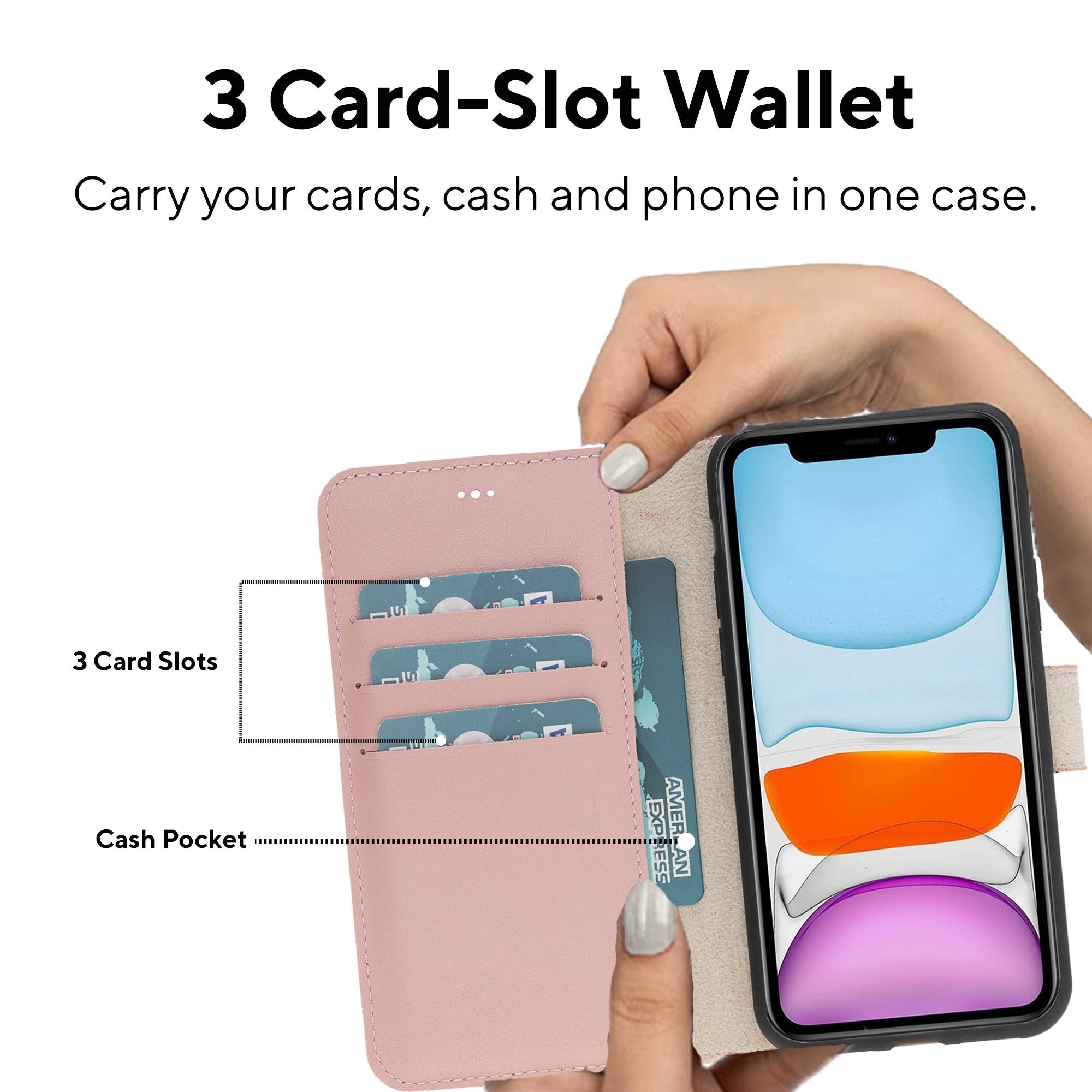 LupinnyLeather Magnetic Detachable Wallet Case for iPhone 11 Pro 52