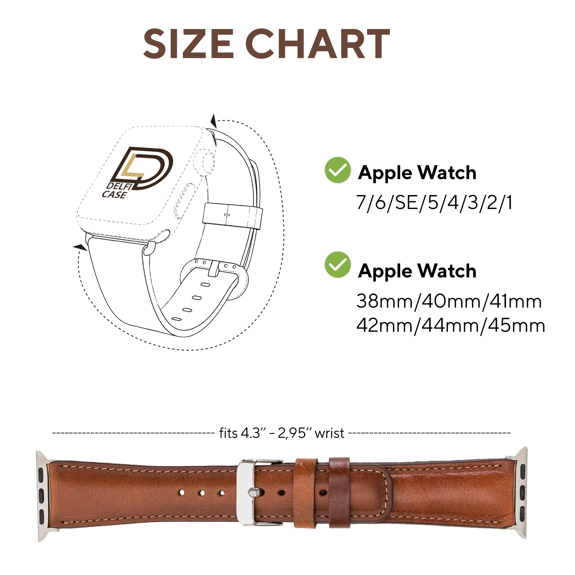 LupinnyLeather Liverpool Collection Leather Watch Band for Apple & Fitbit Versa Watch Band 25
