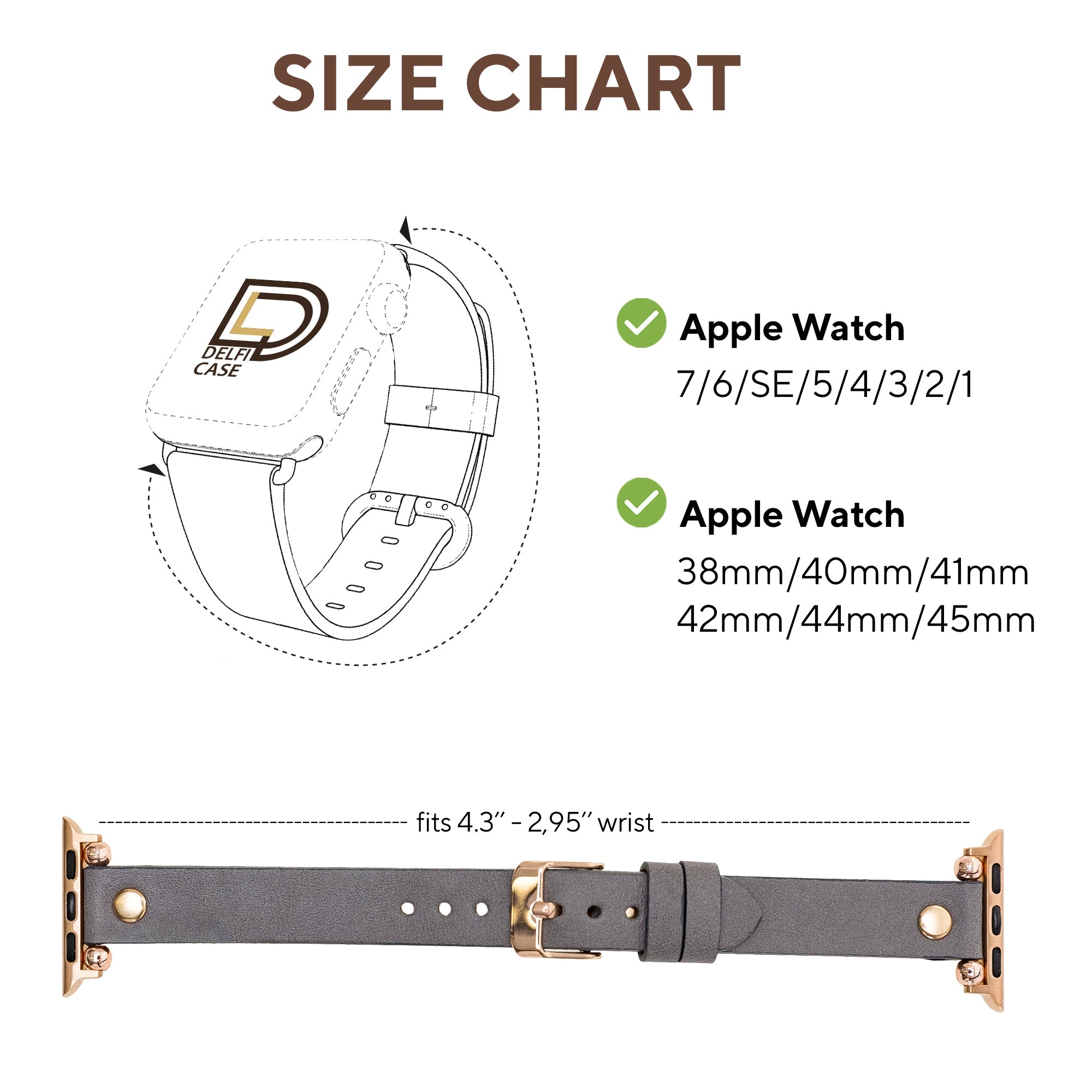 LupinnyLeather York Watch Band for Apple Watch 38mm 40mm 41mm 42mm 44mm 45mm 6
