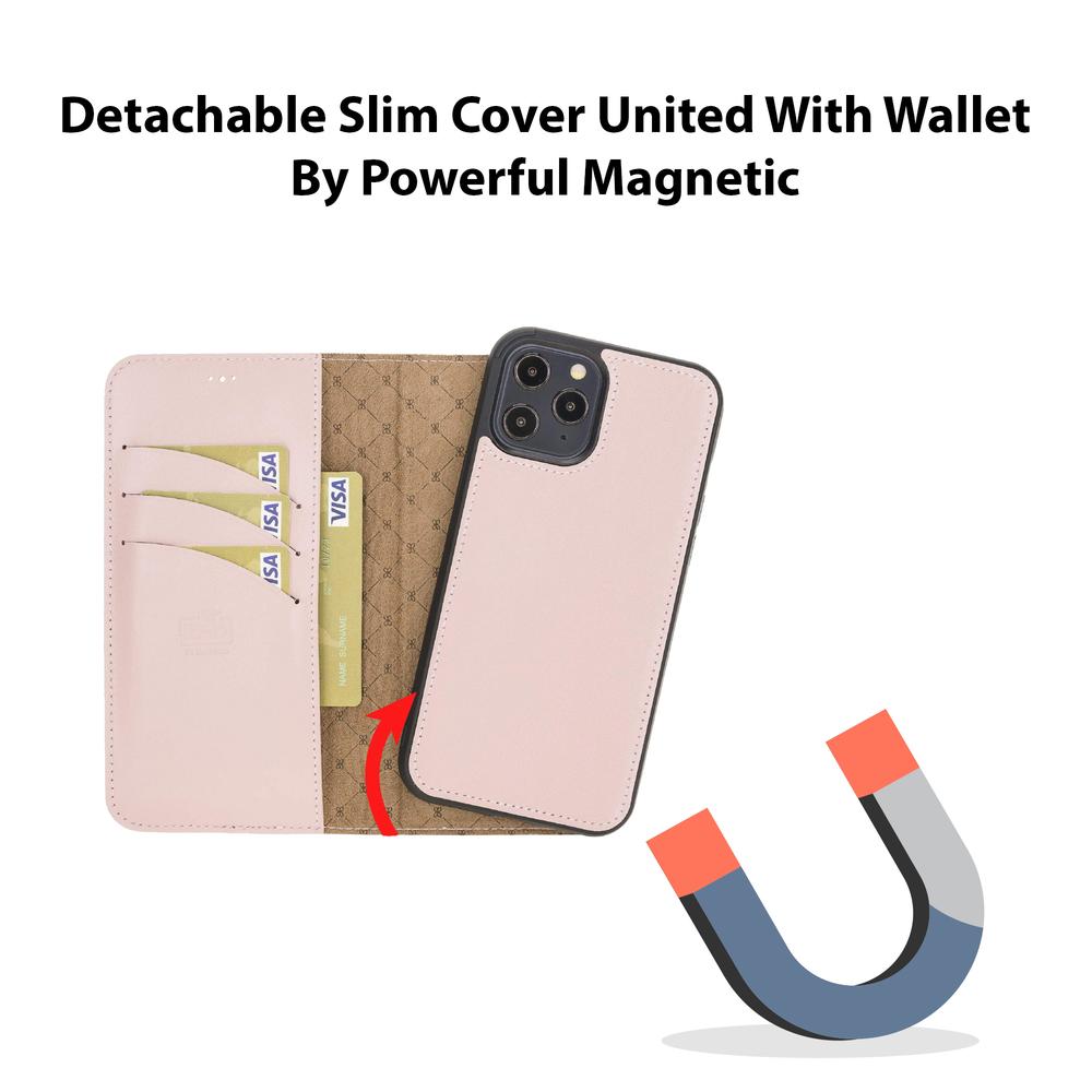 LupinnyLeather Magnetic Detachable Leather Wallet Case for iPhone 12 and iPhone 12 Pro (6.1") 37