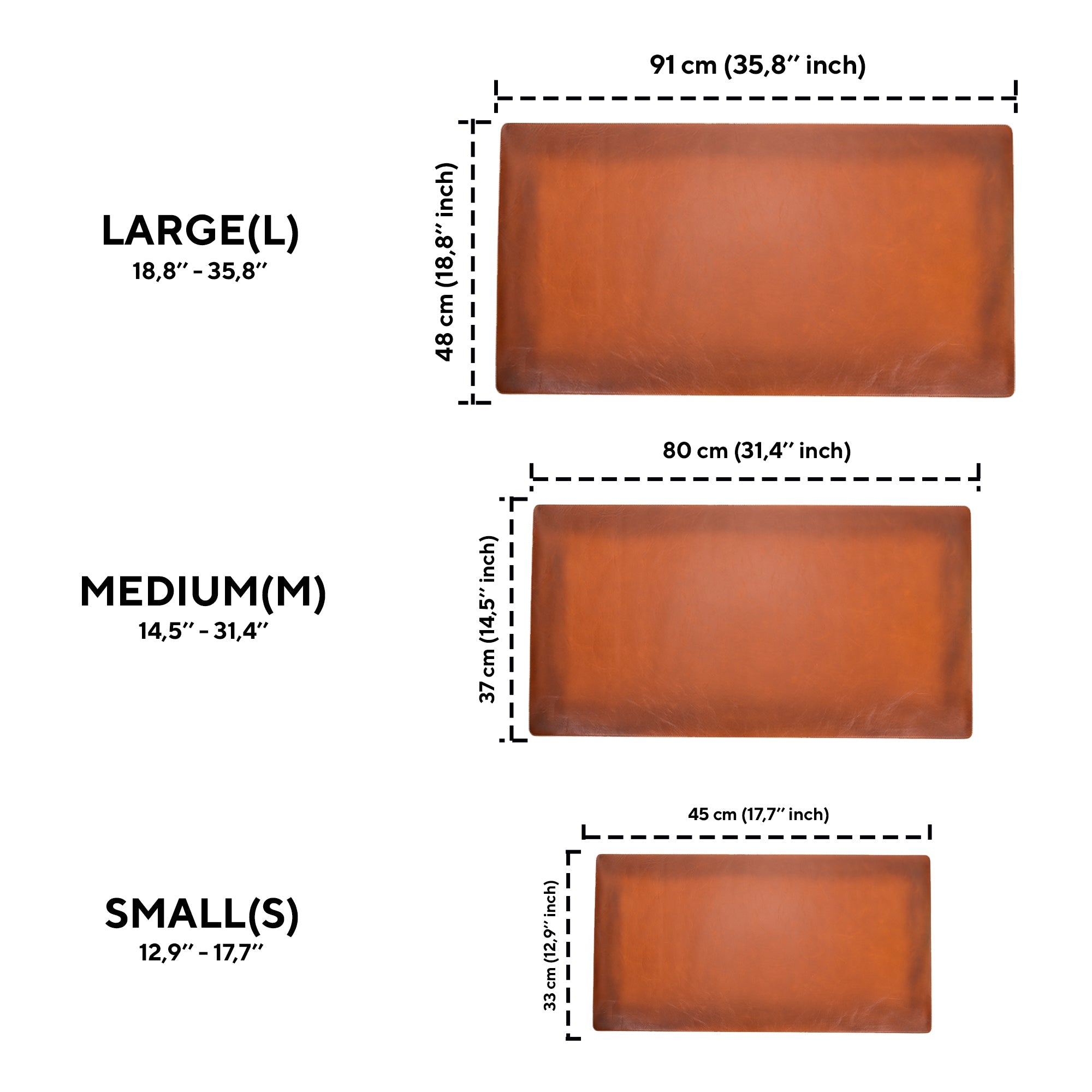 LupinnyLeather Genuine Leather Deskmat, Computer Pad, Office Desk Pad (Brown) 10