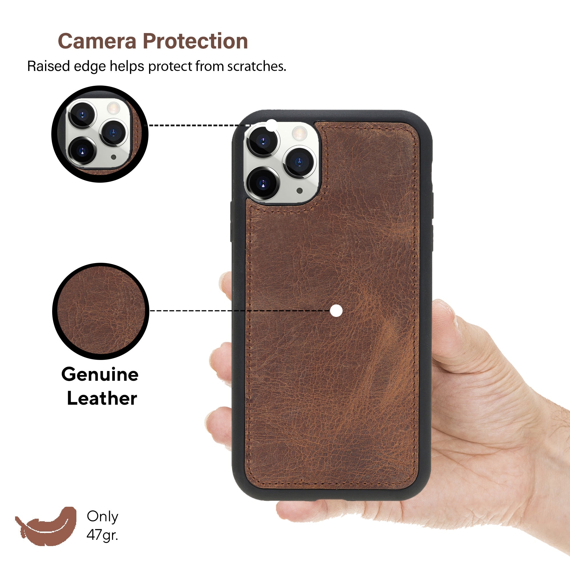 LupinnyLeather Leather Magnetic Detachable Wallet Case for iPhone 11 Pro Max 10