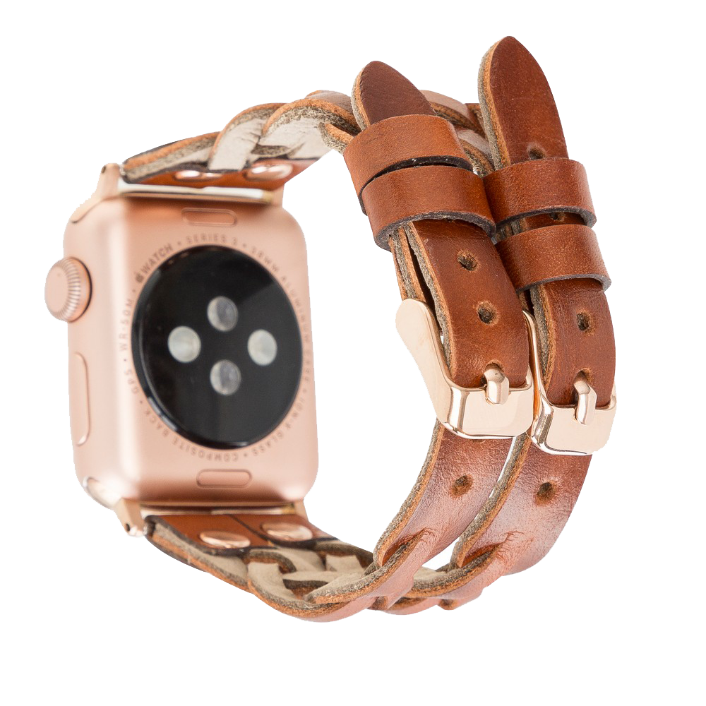LupinnyLeather Sheffield-York Double Apple Watch Band for Apple Watch & Fitbit/Sense 27