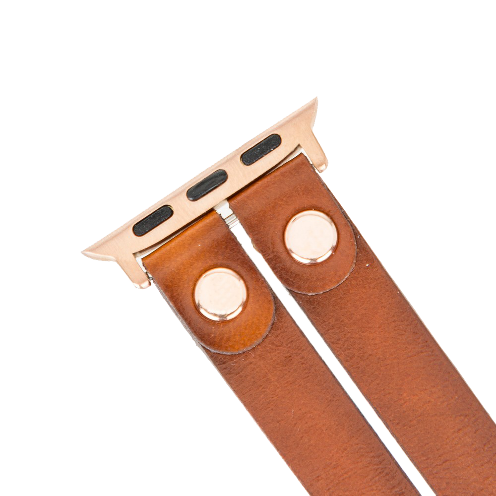 LupinnyLeather ELY Double Watch Band for Apple and Fitbit Versa 3 2 & 1