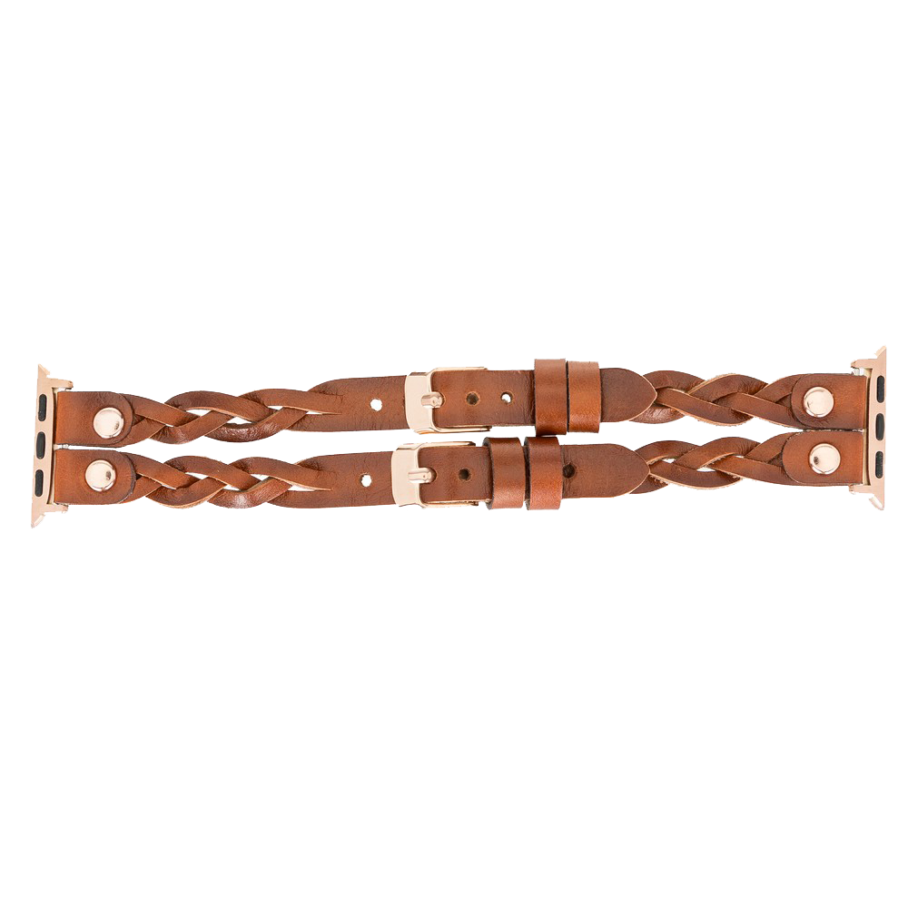 LupinnyLeather Sheffield-York Double Apple Watch Band for Apple Watch & Fitbit/Sense 28