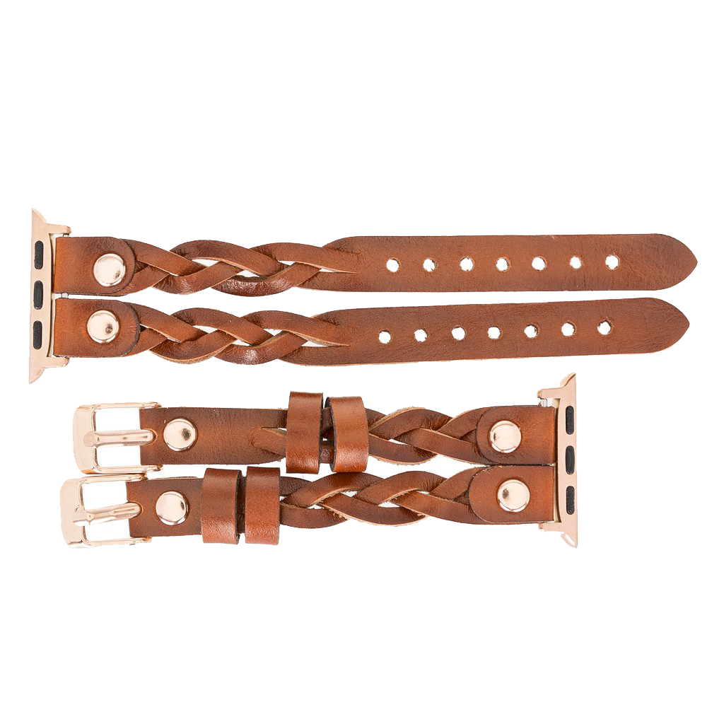LupinnyLeather Sheffield-York Double Apple Watch Band for Apple Watch & Fitbit/Sense 29