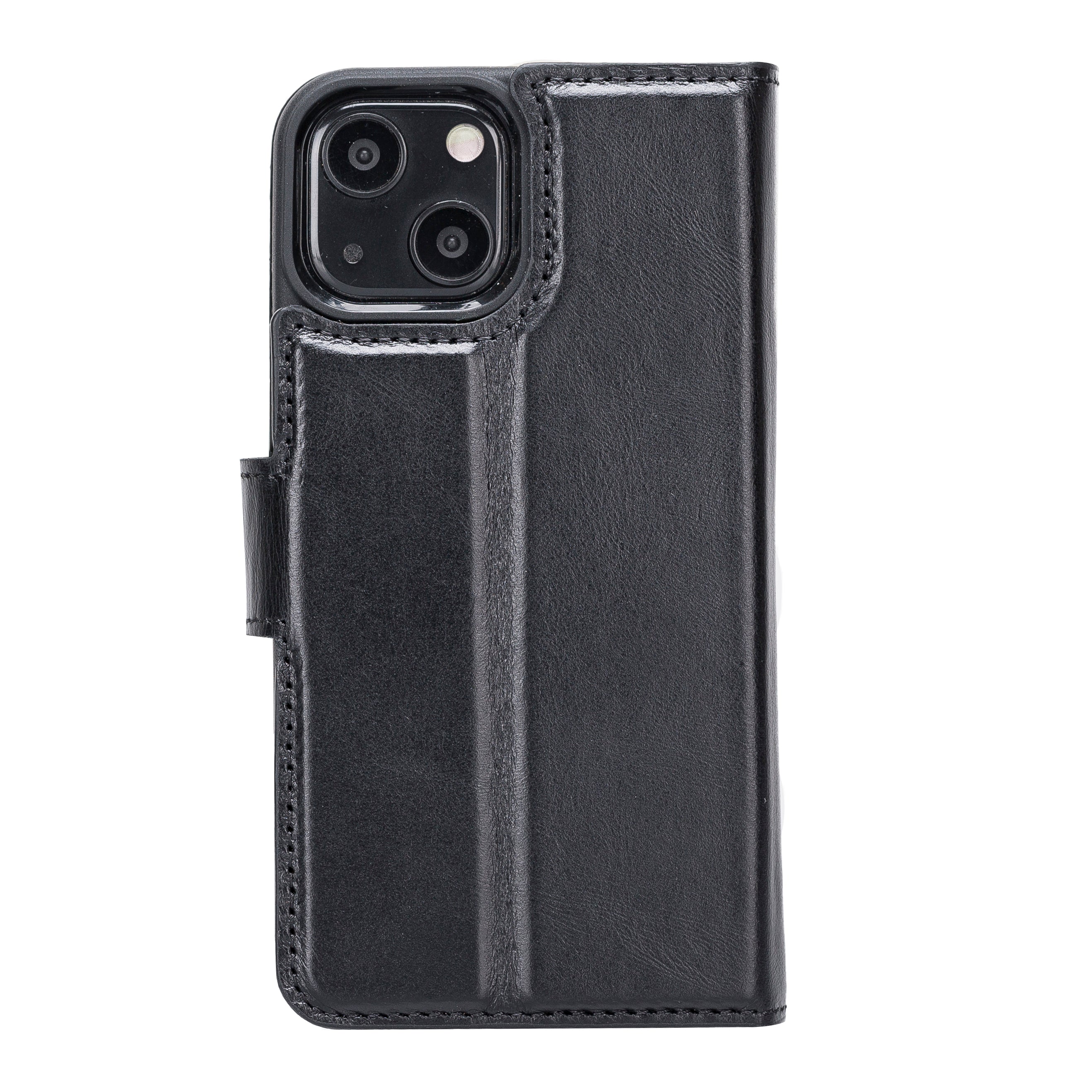 LupinnyLeather Leather Magnetic Detachable Wallet Case for iPhone 13 Mini (5.4") 5