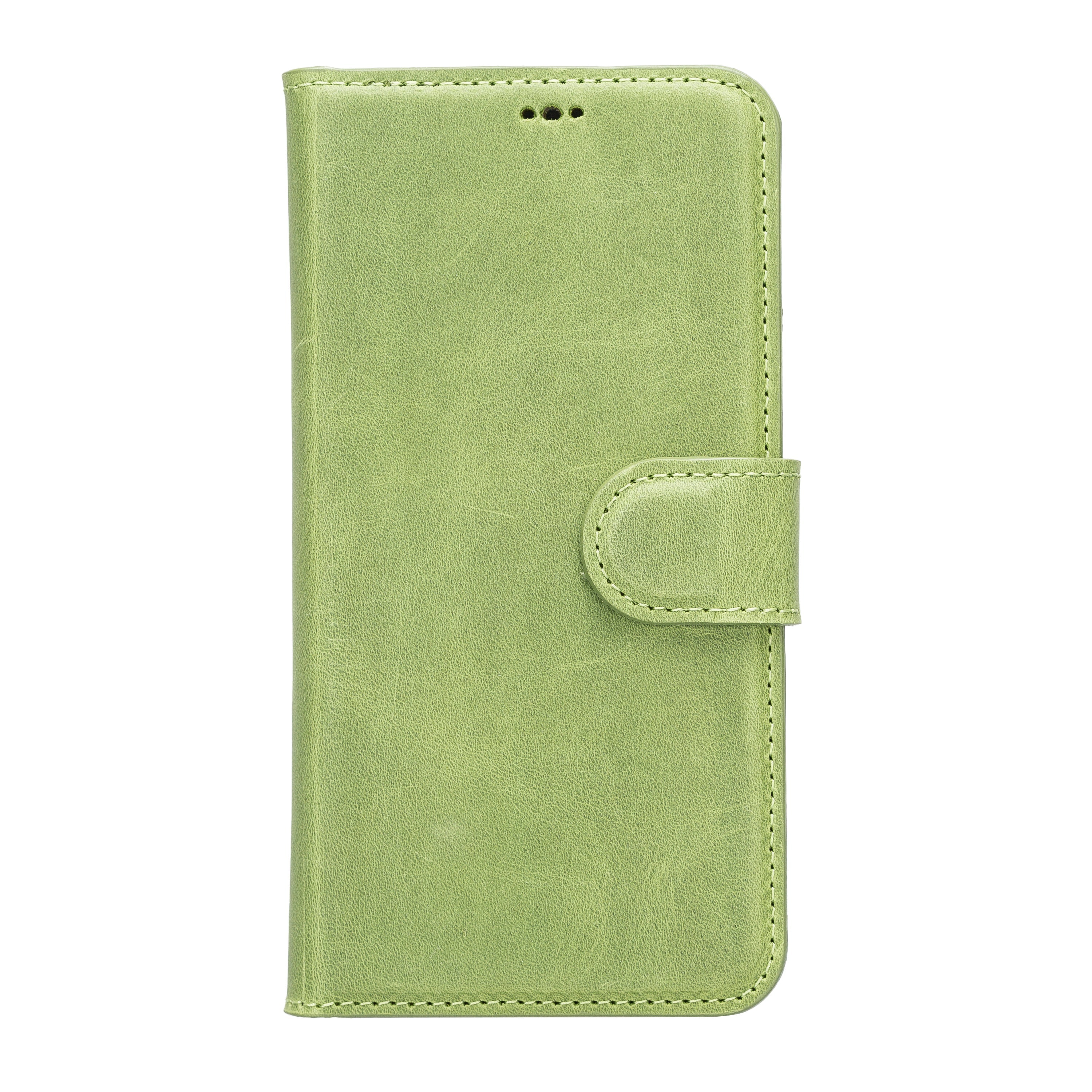 LupinnyLeather Leather Magnetic Detachable Wallet Case for iPhone 13 (6.1") 124