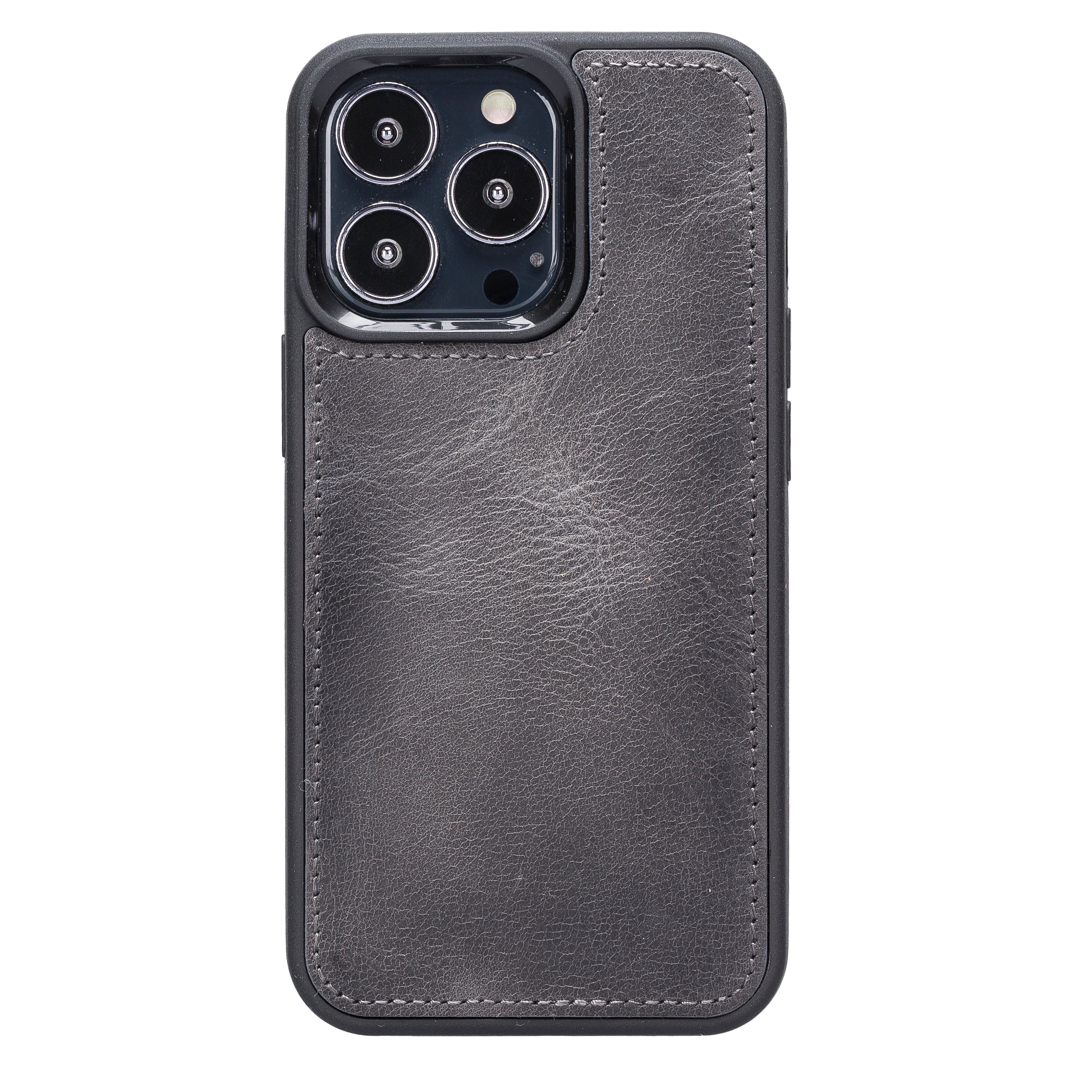LupinnyLeather Brown Leather Magnetic Detachable Wallet Case for iPhone 13 Pro (6.1") 36