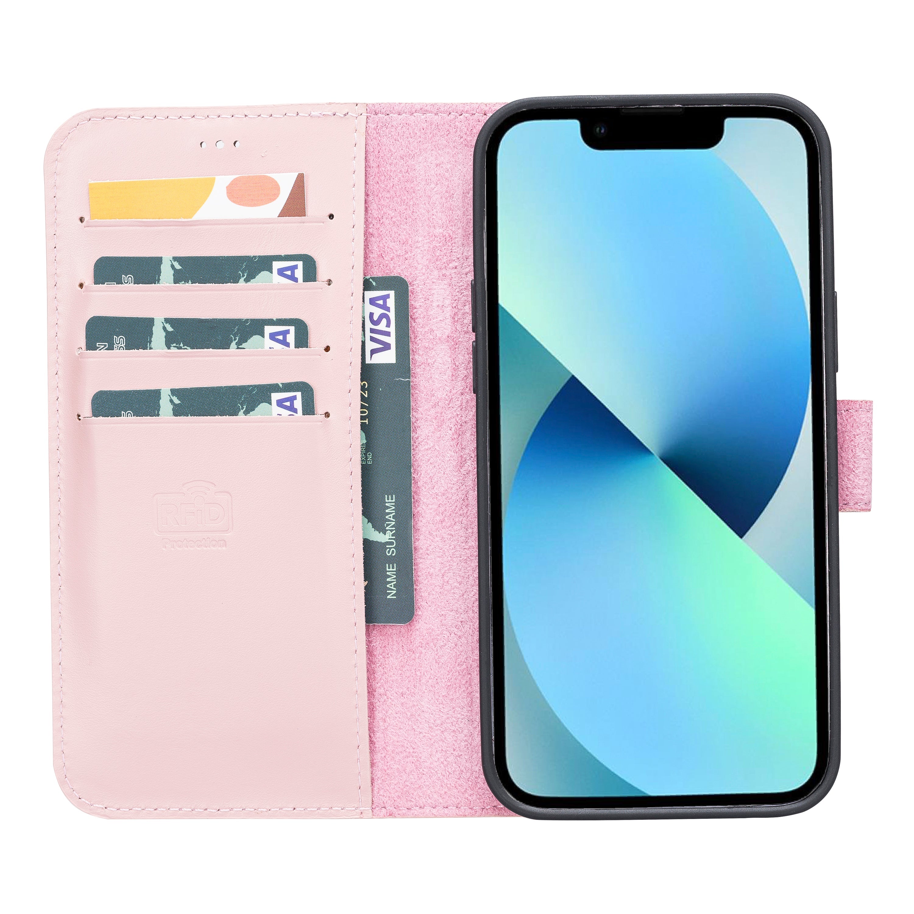 Full Grain Genuine Leather Wallet Case for iPhone 14 Series: iPhone 14, iPhone 14 Plus, iPhone 14 Pro, and iPhone 14 Pro Max