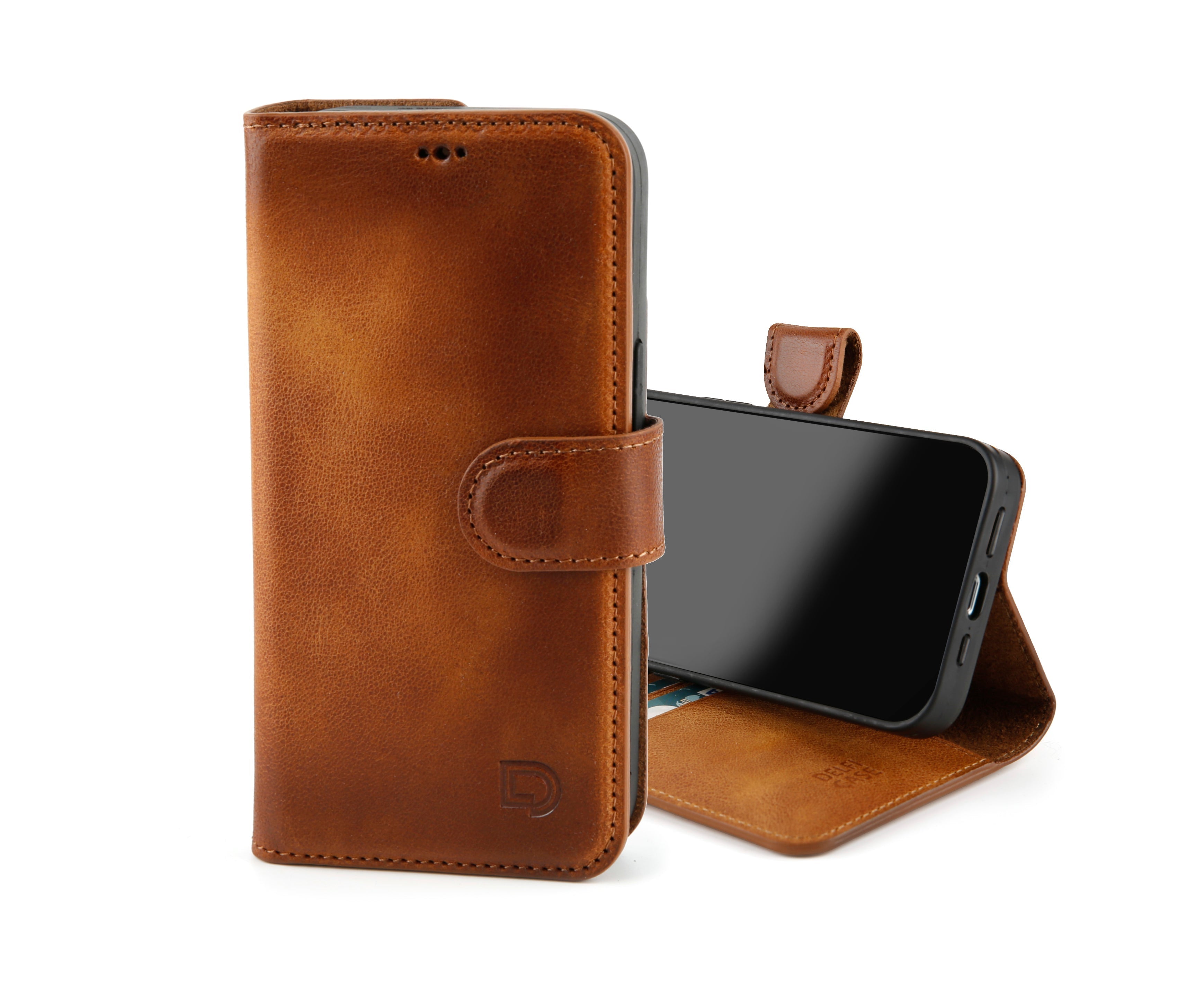 Full Grain Genuine Leather Wallet Case for iPhone 14 Series: iPhone 14, iPhone 14 Plus, iPhone 14 Pro, and iPhone 14 Pro Max