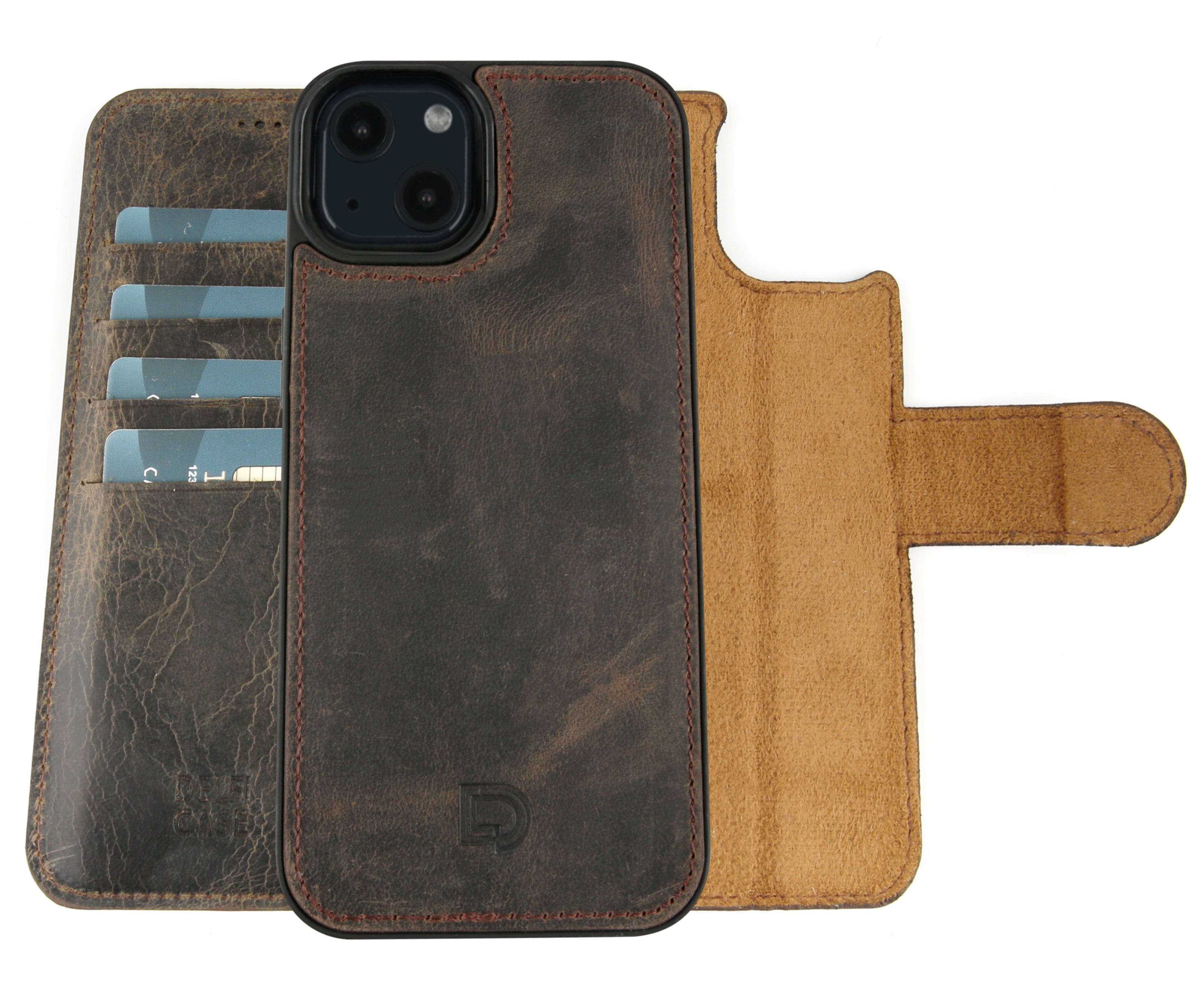 Leather Wallet Case for iPhone 13