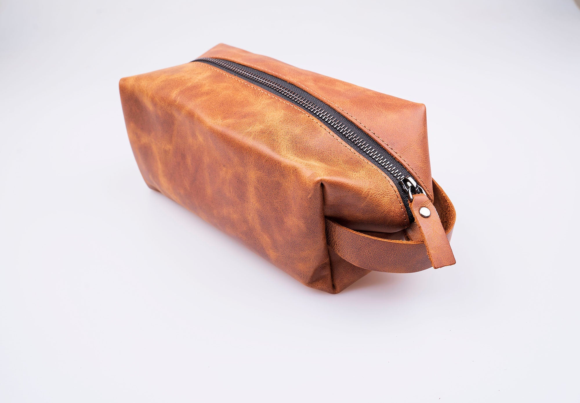 Full Grain Genuine Leather Customize Make Up Bag