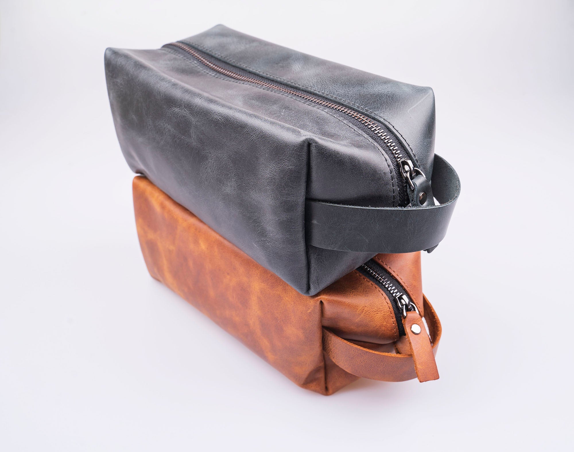 Full Grain Genuine Leather Customize Make Up Bag