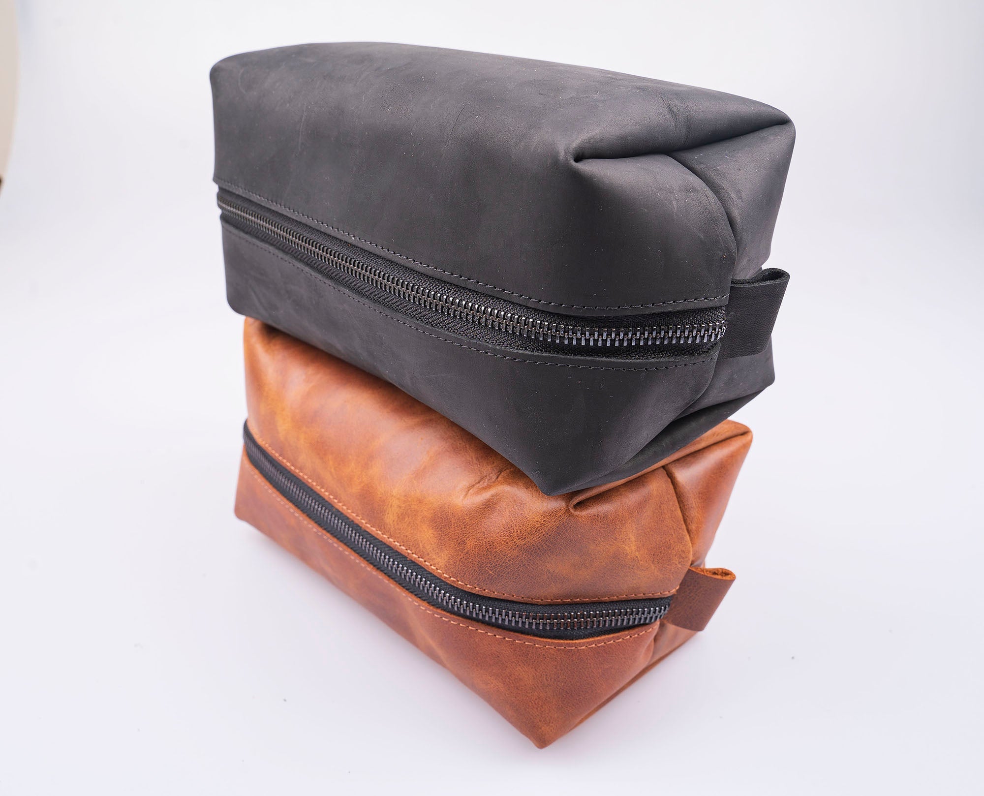 Full Grain Genuine Leather Customize Make Up Bag