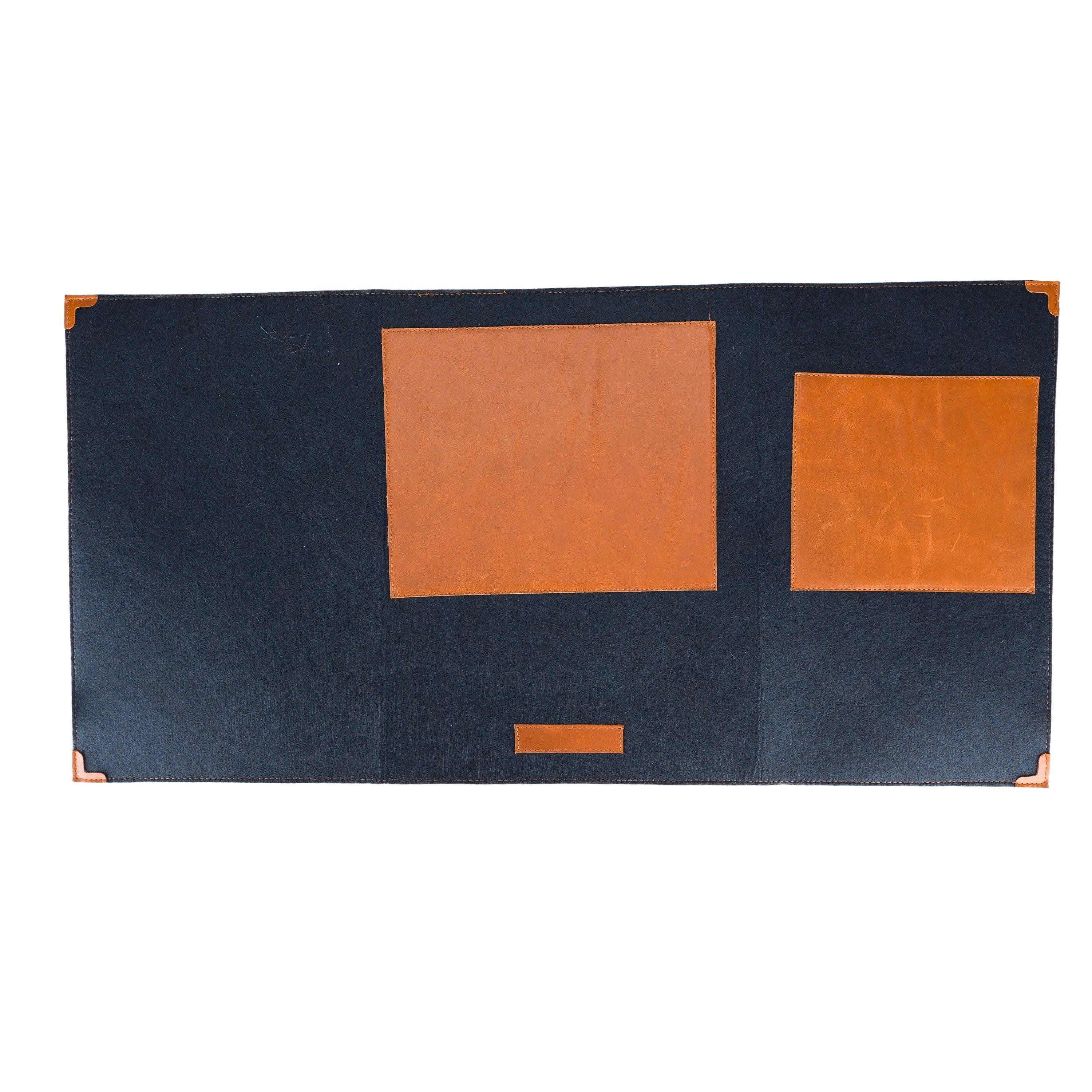 DelfiCase Navy Blue Felt Deskmat, Computer Pad, Office Desk Pad 4