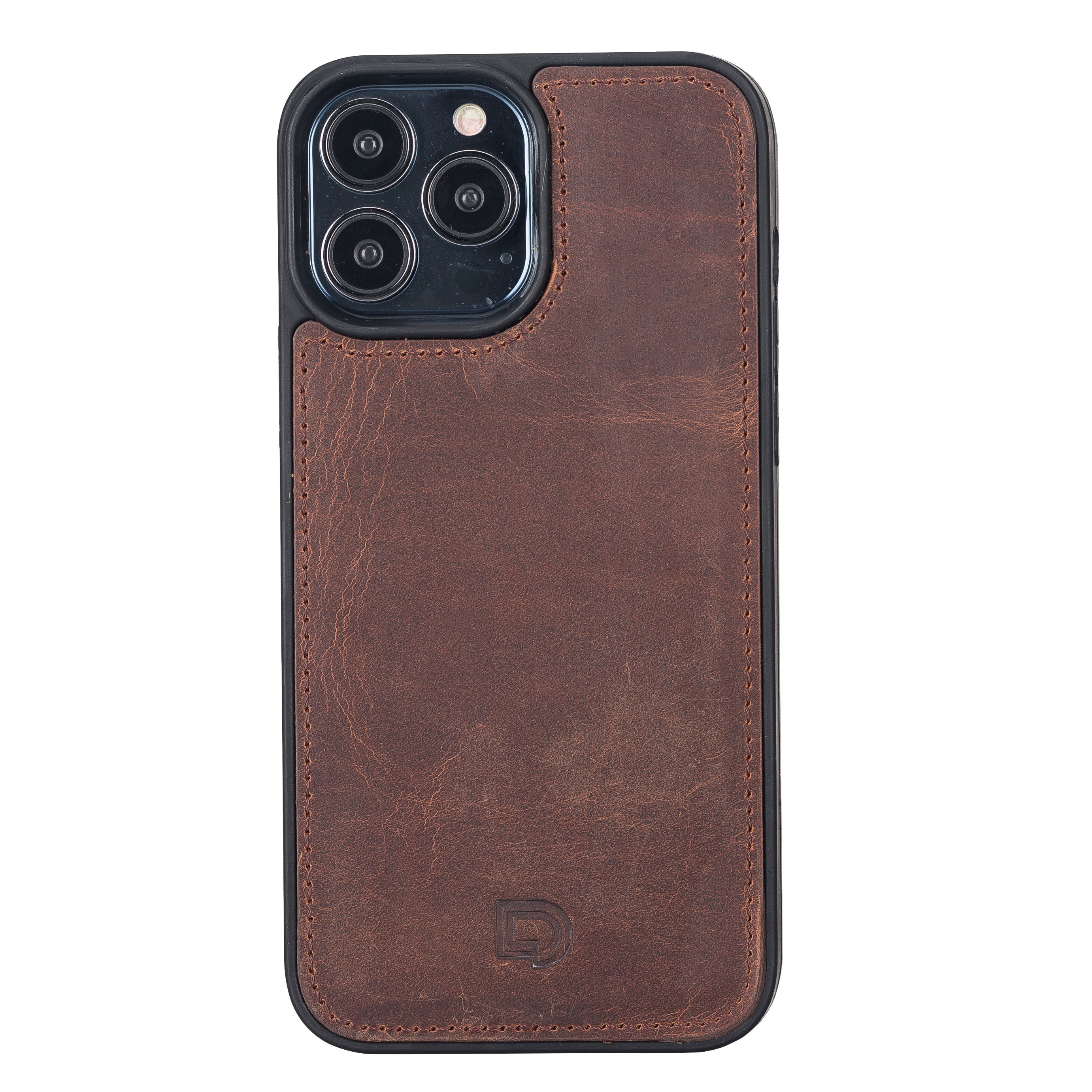 LupinnyLeather Brown Leather Magnetic Detachable Wallet Case for iPhone 13 Pro (6.1") 7