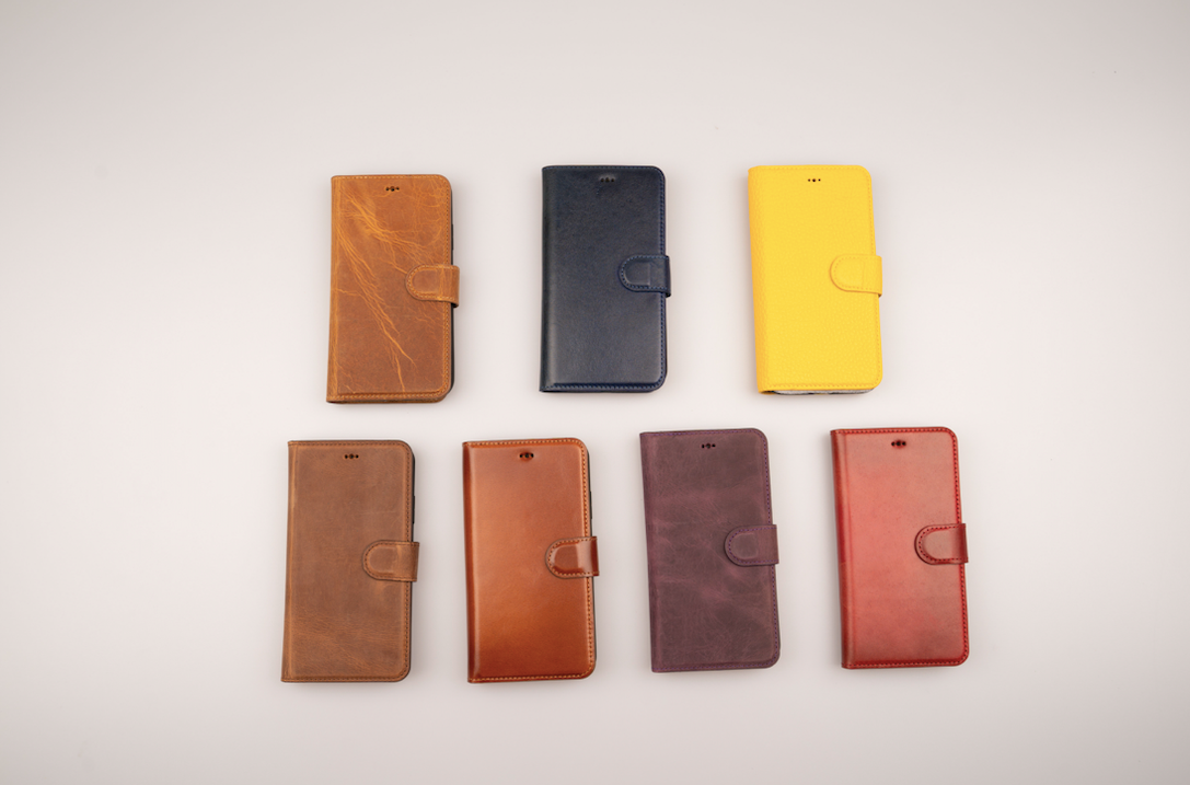 Leather Magnetic Wallet case for iPhone XR