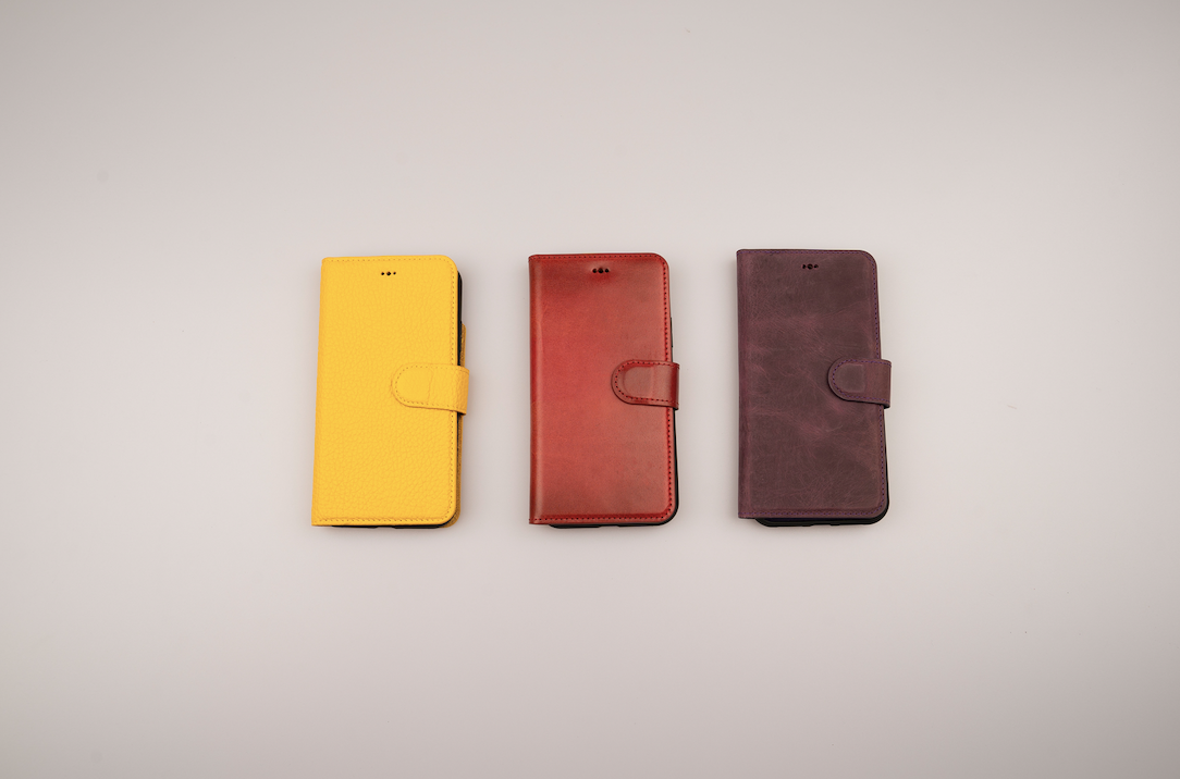 Leather Magnetic Wallet case for iPhone XR